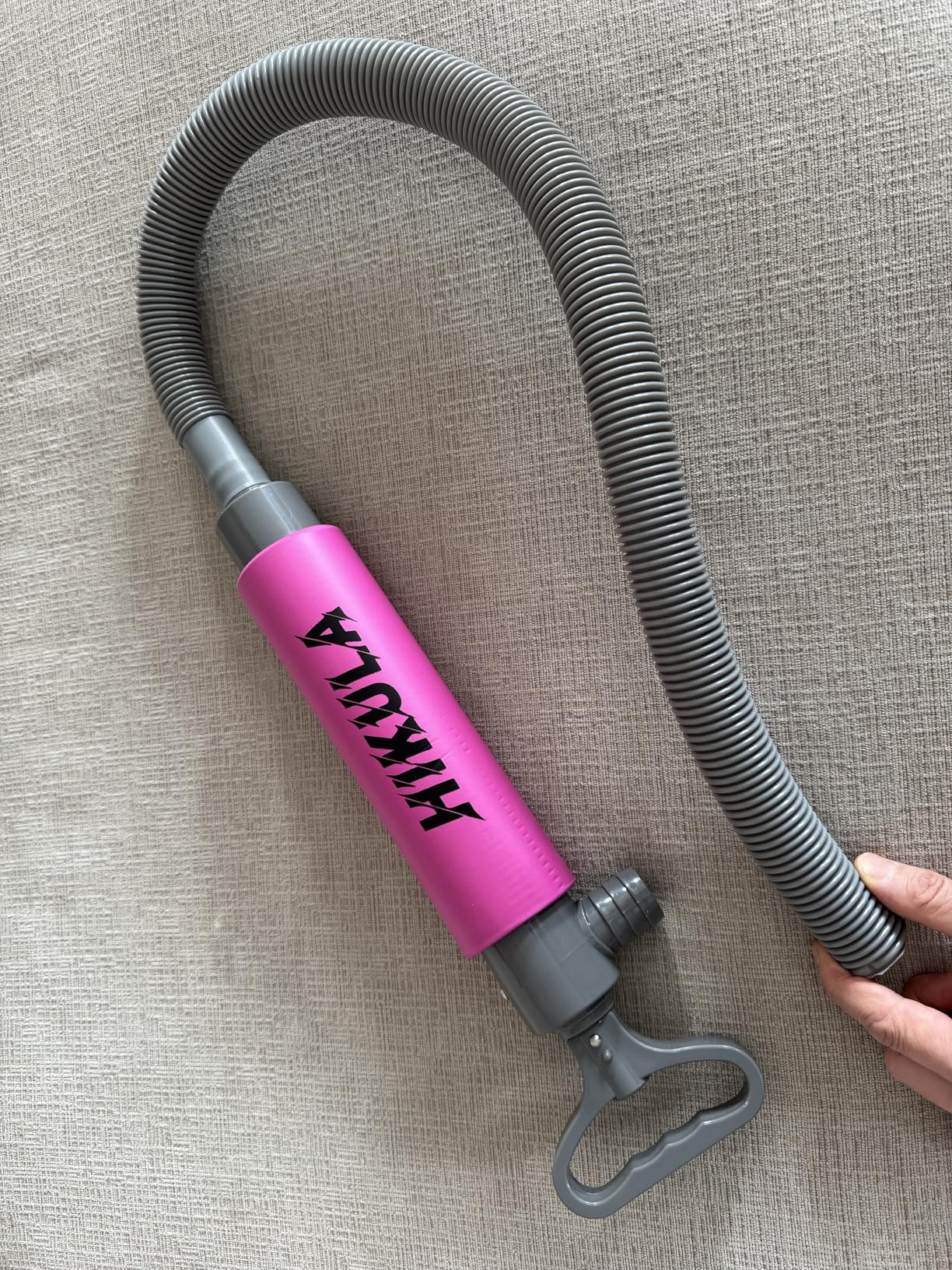 Manual Bilge Pump for Boats Kayak Canoe, Blue, 17 Inch | Portable Siphon Pump, Kayak Bailer, Reversible Hose customer photo 2
