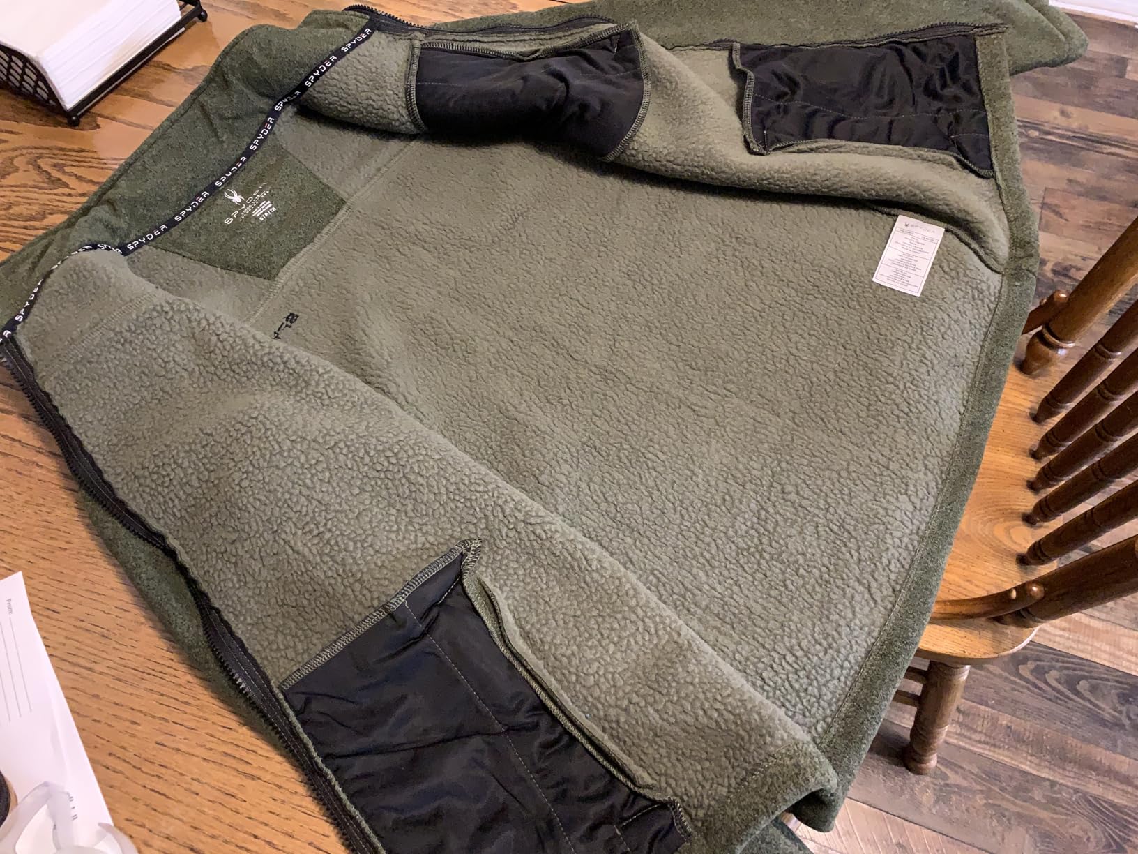 Mens Fleece Jacket - Sherpa Fleece Lightweight Full Zip with Pockets customer photo 2