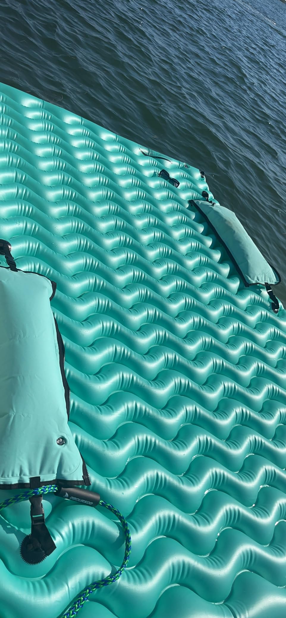 2025 Upgrade Giant Inflatable Floating Mat-Pool Float Lake Floats for Adults with Pool Hammock customer photo 1