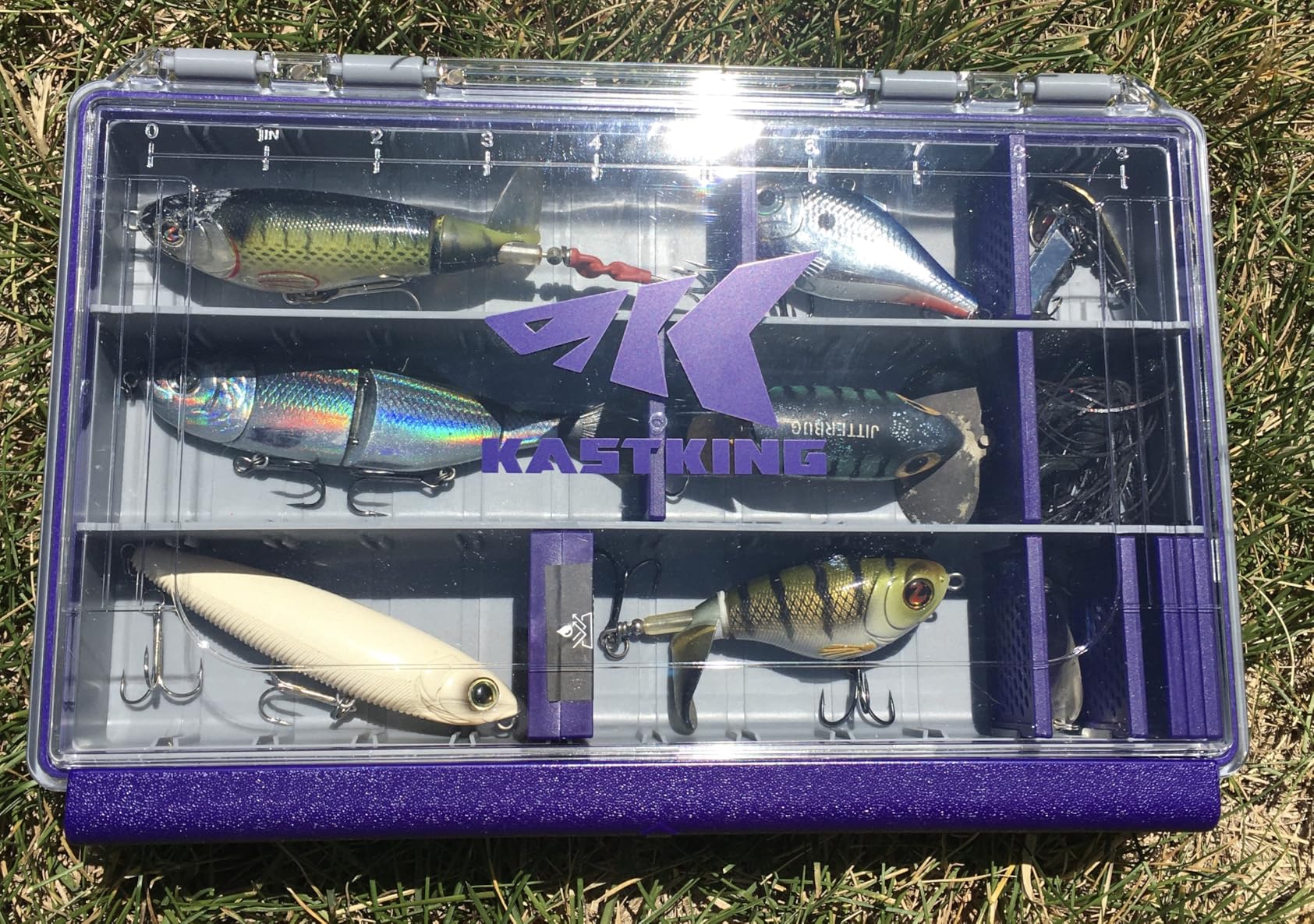 KastKing HyperSeal Waterproof Tackle Box, 3600 1 Pack. Black | Tackle Tray Storage Fishing Gear, Tackle Box Organizer, DIY Dividers, One-Hand Open and Close customer photo 1