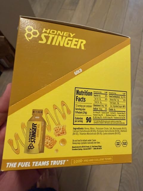 Honey Stinger Gold Energy Gel, Gluten Free & Caffeine Free, for Exercise, Running and Performance, Sports Nutrition for Home & Gym, Pre and Mid Workout, 12 Pack, 13.2 Ounce customer photo 2