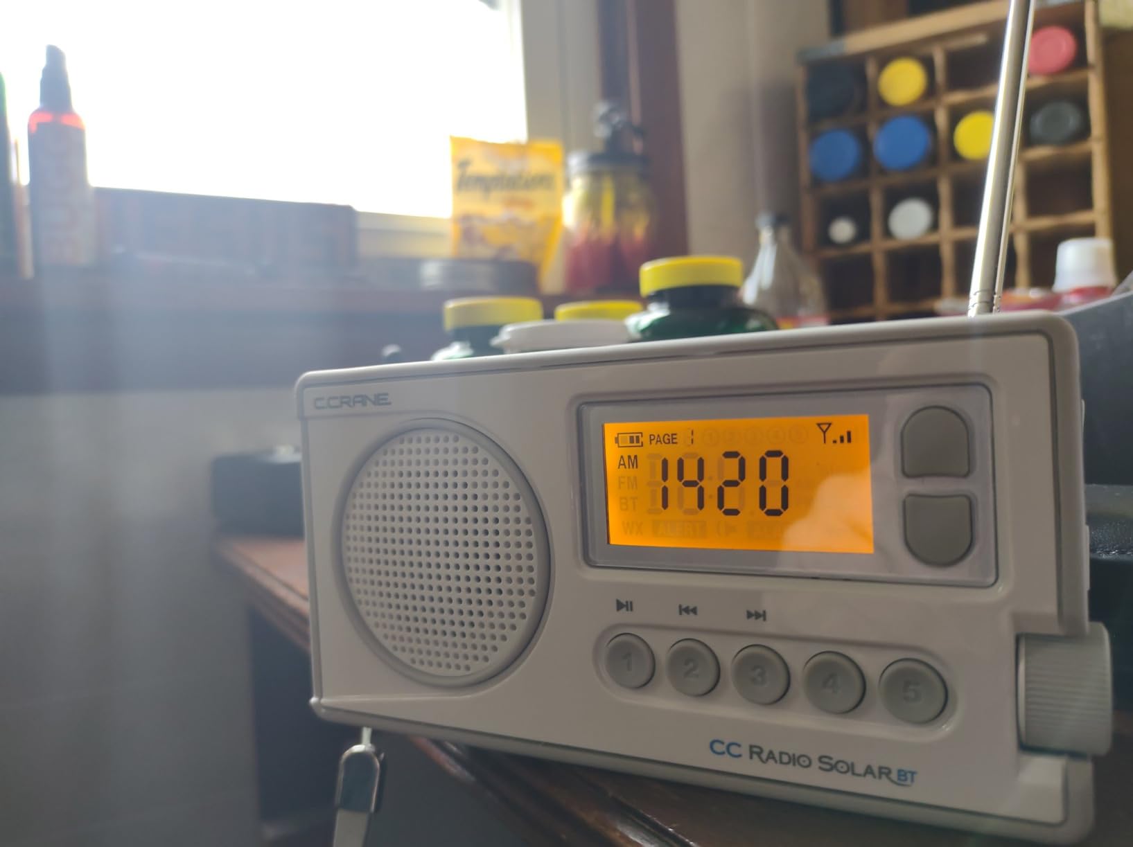 C. Crane CCRadio Solar with Bluetooth Receiving, Emergency Crank NOAA Weather AM/FM Multi Powered Radio customer photo 1