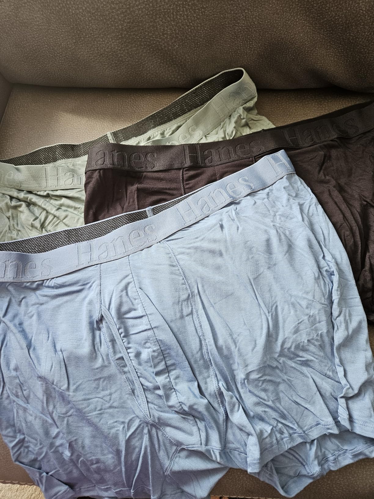 Men's Underwear, SuperSoft Viscose from Bamboo, 3-Pack, Short or Regular-Leg Boxer Briefs customer photo 2