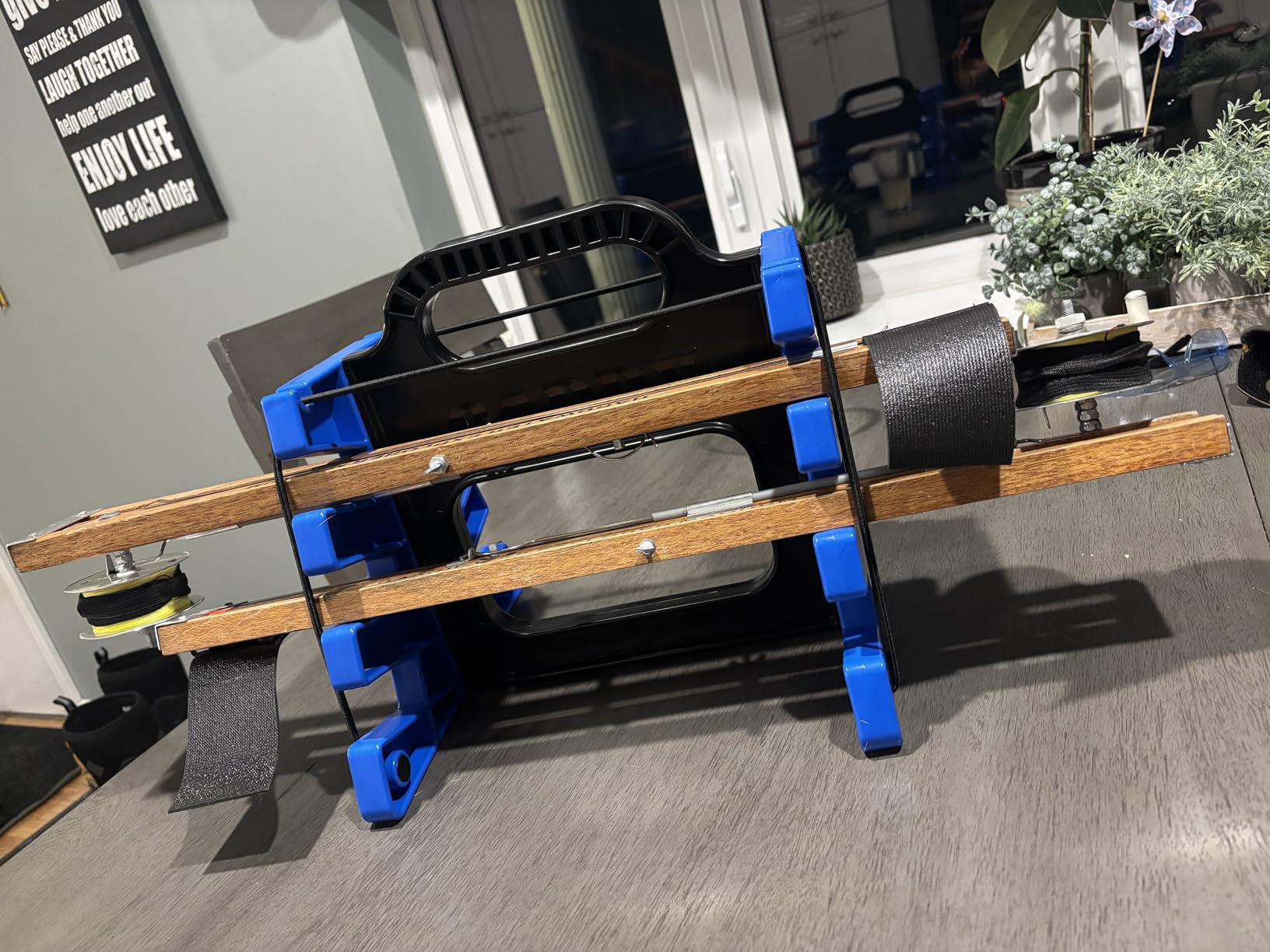 Tip-Up Caddy The ultimate way to transport and access your Ice Fishing tip-ups. Lightweight Easy to Use Caddy comes in colors that match most current gear. Manufactured in the USA. customer photo 1