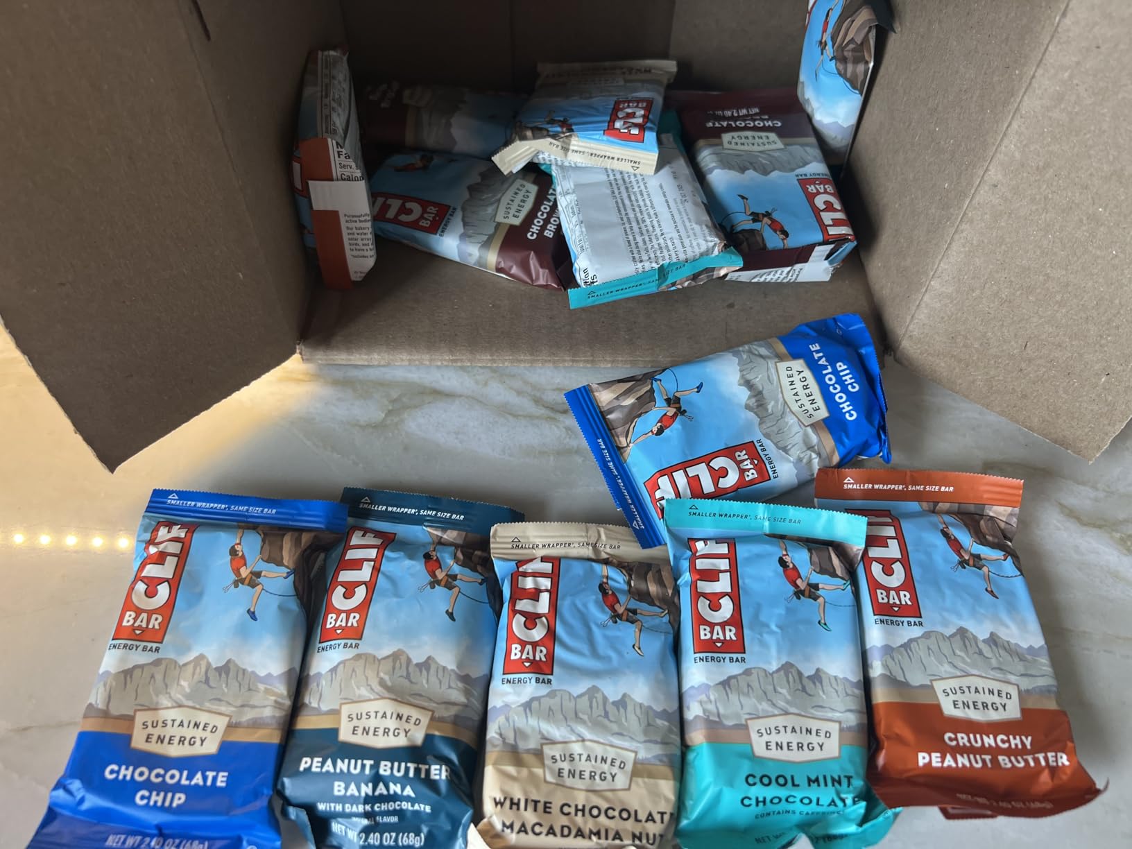 CLIF BAR Protein Energy Bars, Variety Pack, 6 Flavors, 16ct | 9-11g Protein, Made with Organic Oats, Non-GMO, Plant-Based, No High Fructose Corn Syrup customer photo 2