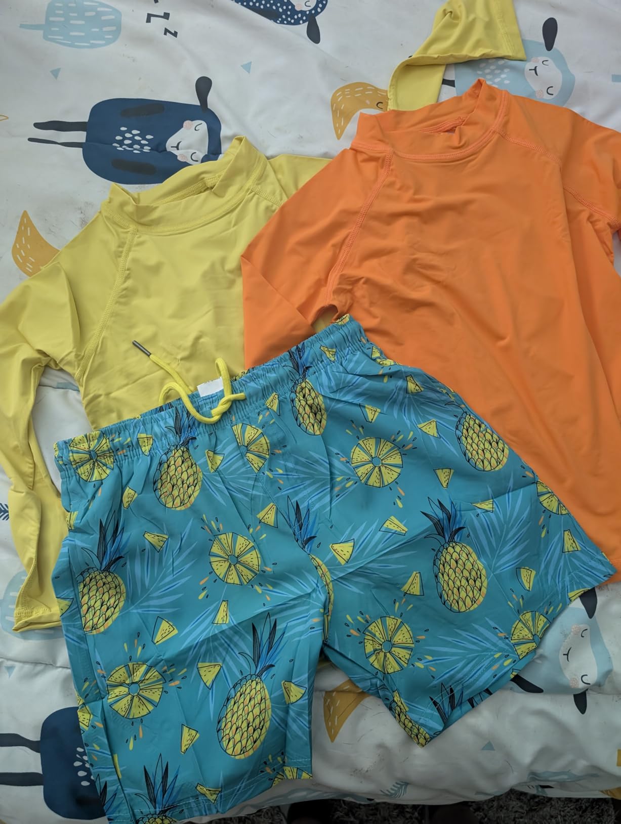 Boys Rash Guard Swim Shirt Long Sleeve Rashguard UPF+ 50 SPF Sun Water Surfing Shirts for Toddler Kids Youth Teen 2T-16Y customer photo 1