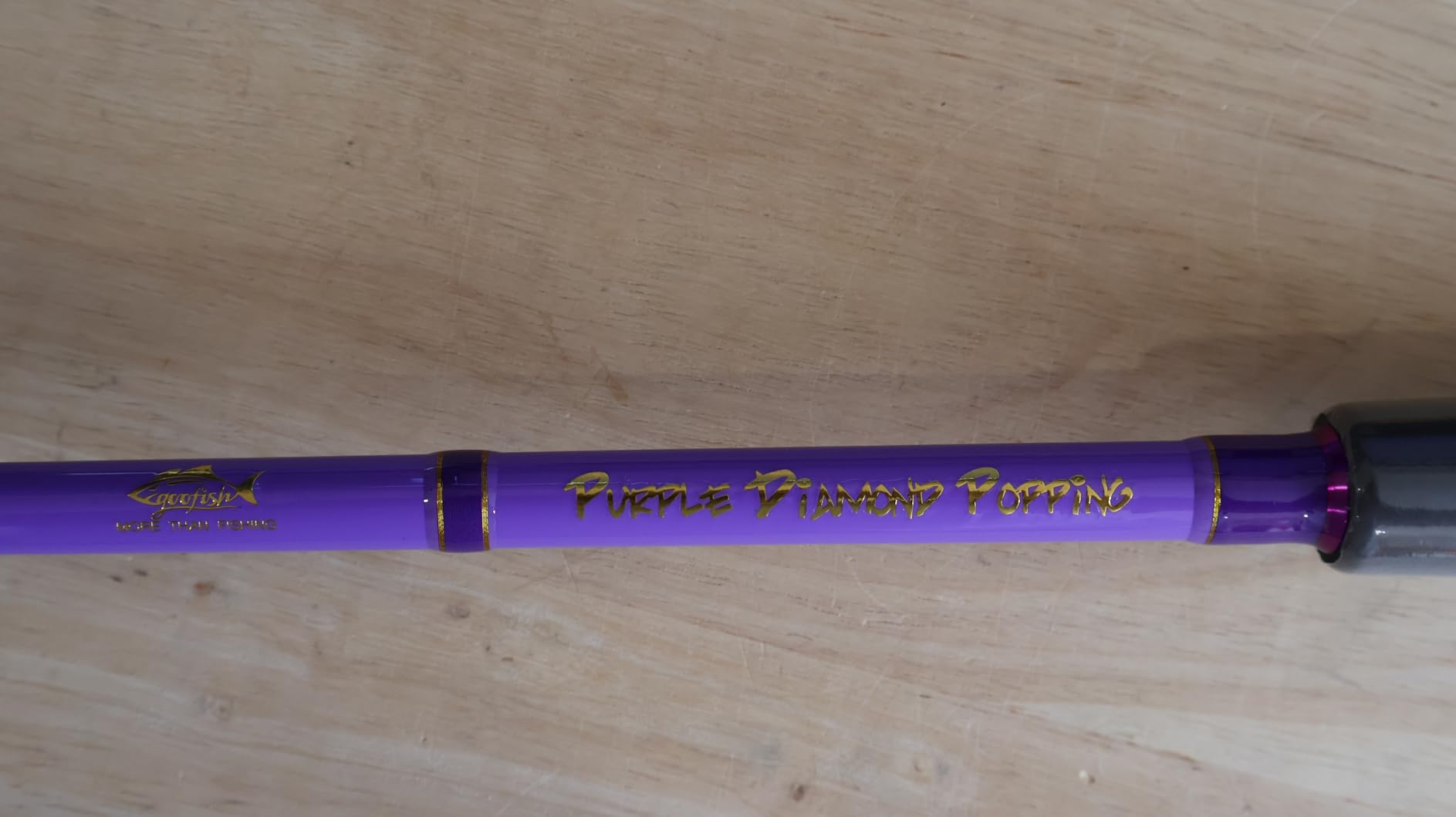 GOOFISH Purple Diamond Light Popping Pole 9.2' Saltwater Spinning Rod customer photo 2