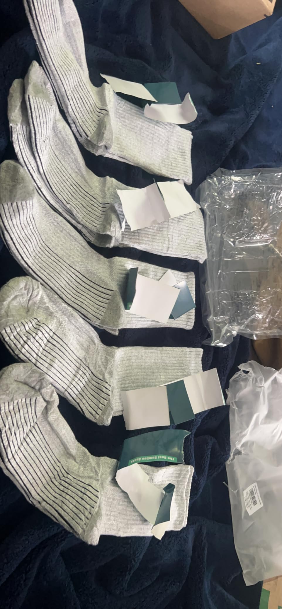 Sunew 6 Pairs Viscose Bamboo Socks, Unisex Cushioned Comfortable Crew Workout Hiking Socks customer photo 1