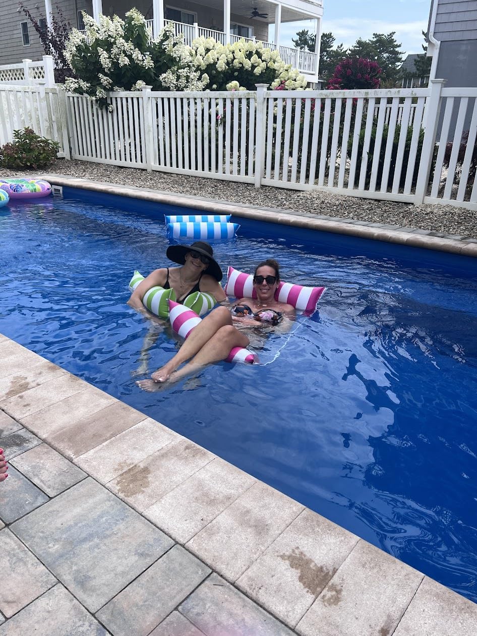 OKSUWATER 5 Pack 4-in-1 Inflatable Pool Floats for Adults customer photo 2