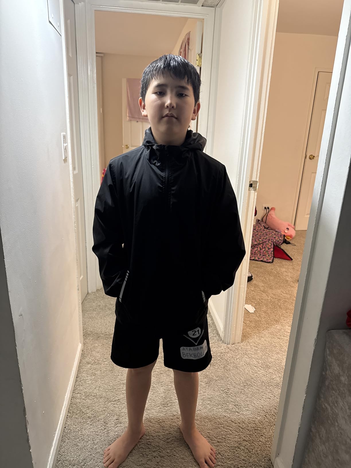 Boys Girls Waterproof Rain Jacket Lightweight Windbreaker Hooded | Soft Lining, Easy to Fold, Perfect for School & Outdoor Activities customer photo 1