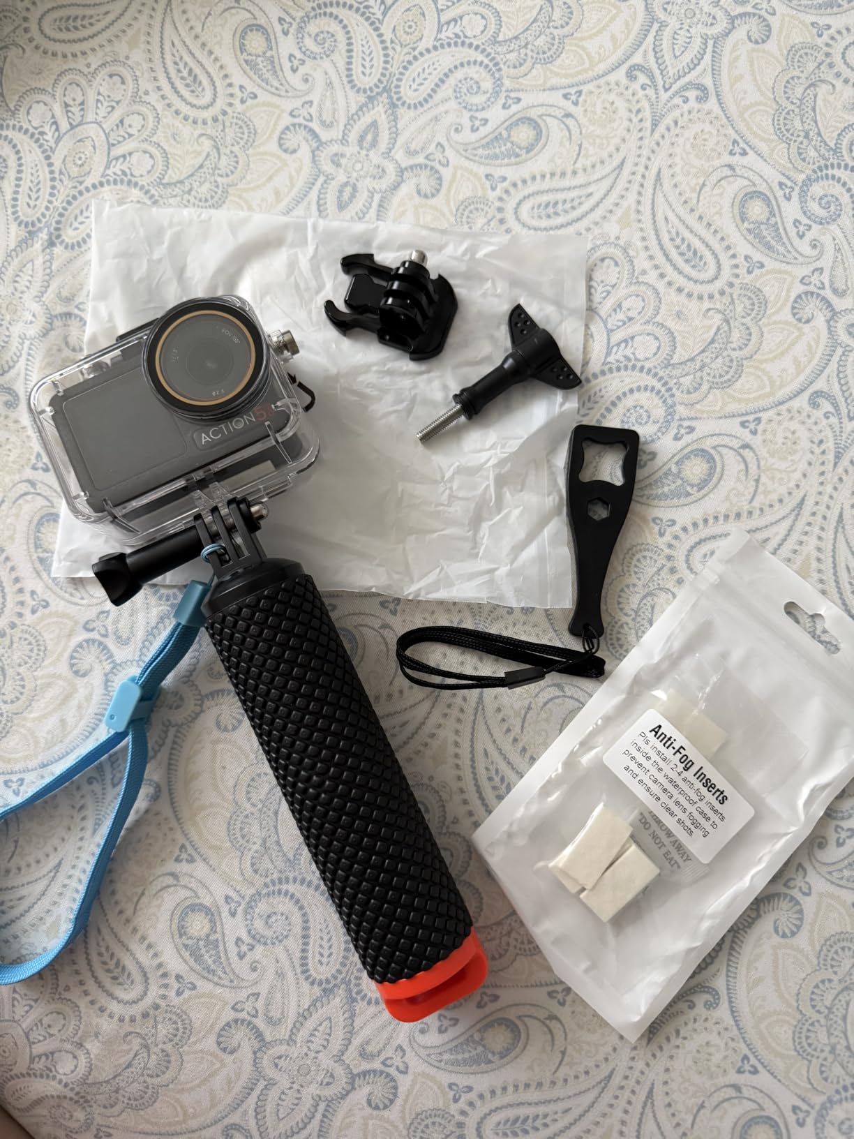 Underwater Waterproof Case Compatible with DJI Osmo Action 5 Pro/Action 4/Action 3, 164FT/50M Dive Diving Housing Cover Shell with Camera Handle Mount Accessories Kit customer photo 1