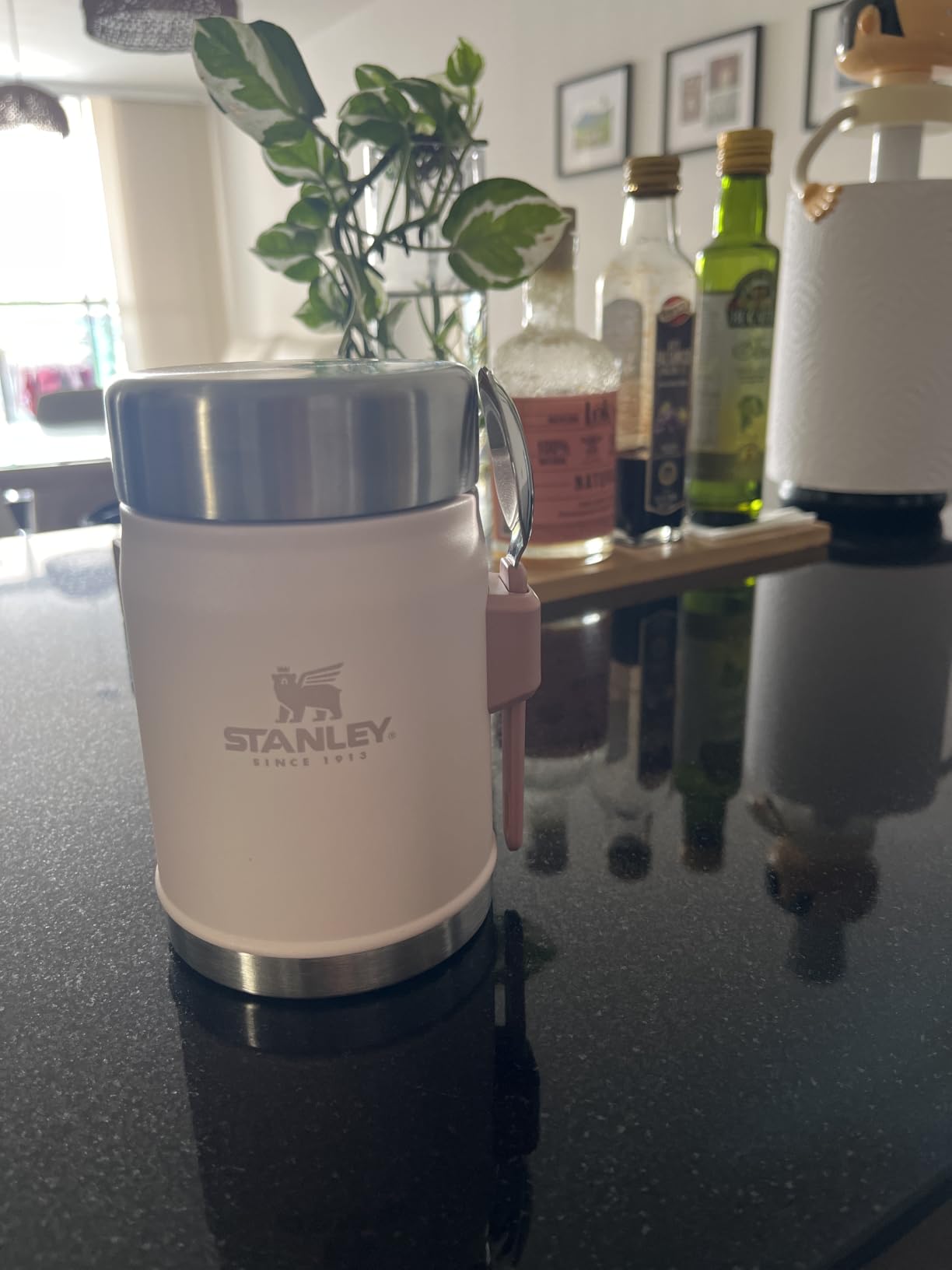 STANLEY Classic Food Jar and Spork | Vacuum Insulated Food Container | Wide Mouth Screw On Lid | Packable for Travel | Stainless Steel with Leakproof Lid | BPA-Free customer photo 1