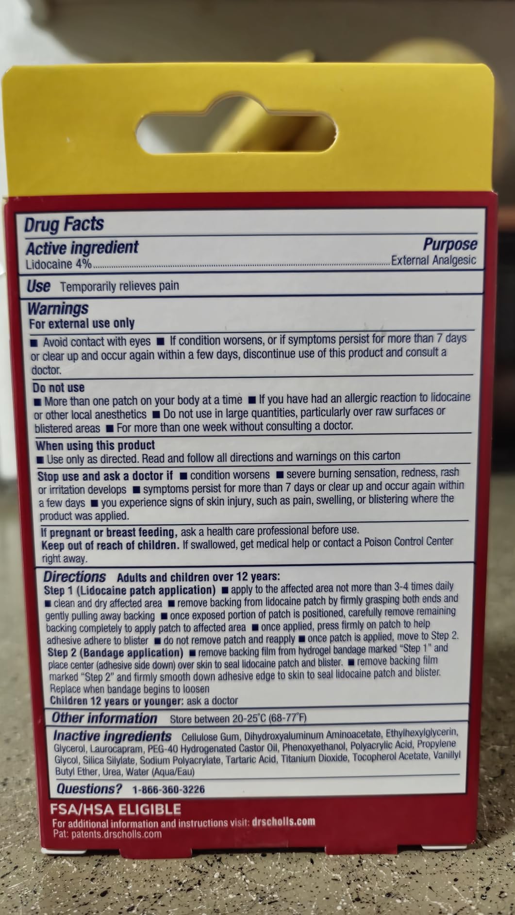 Dr. Scholl's Blister Pain Relief Complete Kit, 8 ct - The Only Blister Treatment with an Active Pain Reliever, Seal & Heal Bandages with Hydrogel Technology, Blister Pads, 4% Lidocaine to Numb Pain customer photo 1