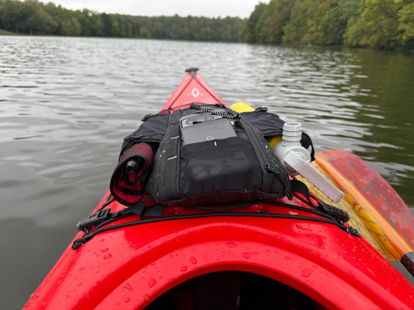 Gearlab Deck Pod 2 - Kayak Deck Bag, Deckhand system (Holds Paddle Float, Bilge Pump) customer photo 1