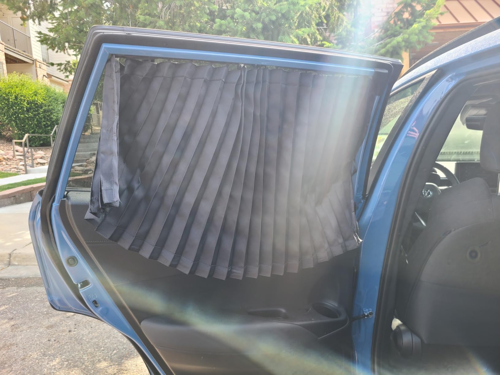 ZATOOTO Suede Car Window Shades 4PCS, Car Window Covers Ultimate Privacy | Side Window Sun Shade, UV Protection, Heat Insulation, Perfect for Camping, Travel, Baby Safety, and Daily Use customer photo 1
