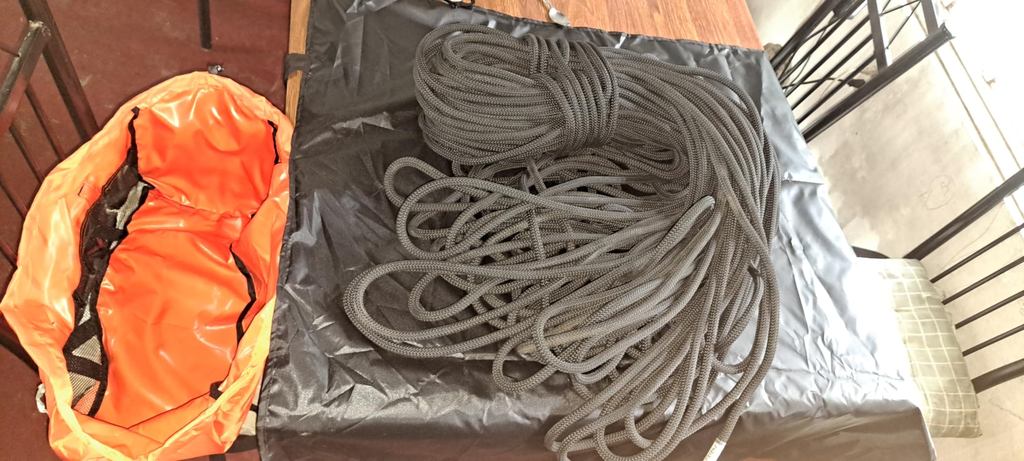 Rock Climbing Rope Bag, Foldable, Adjustable Straps customer photo 1