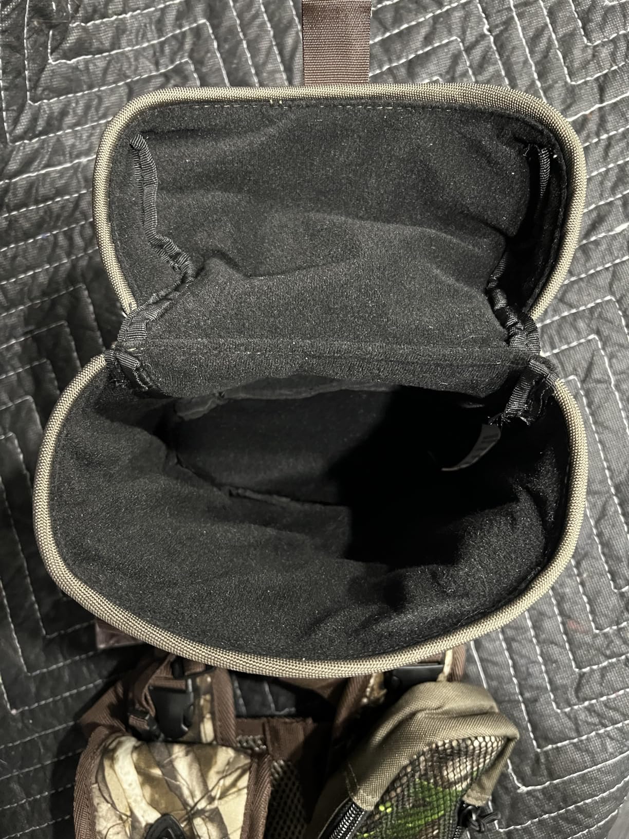 TIDEWE Binocular Harness Chest Pack with MOLLE & Silent Closure,Camo | Lightweight Waterproof Bino Harness with 2 Detachable Pouches & Magnetic Closure, Perfect for Hunting, Hiking & Birdwatching customer photo 2