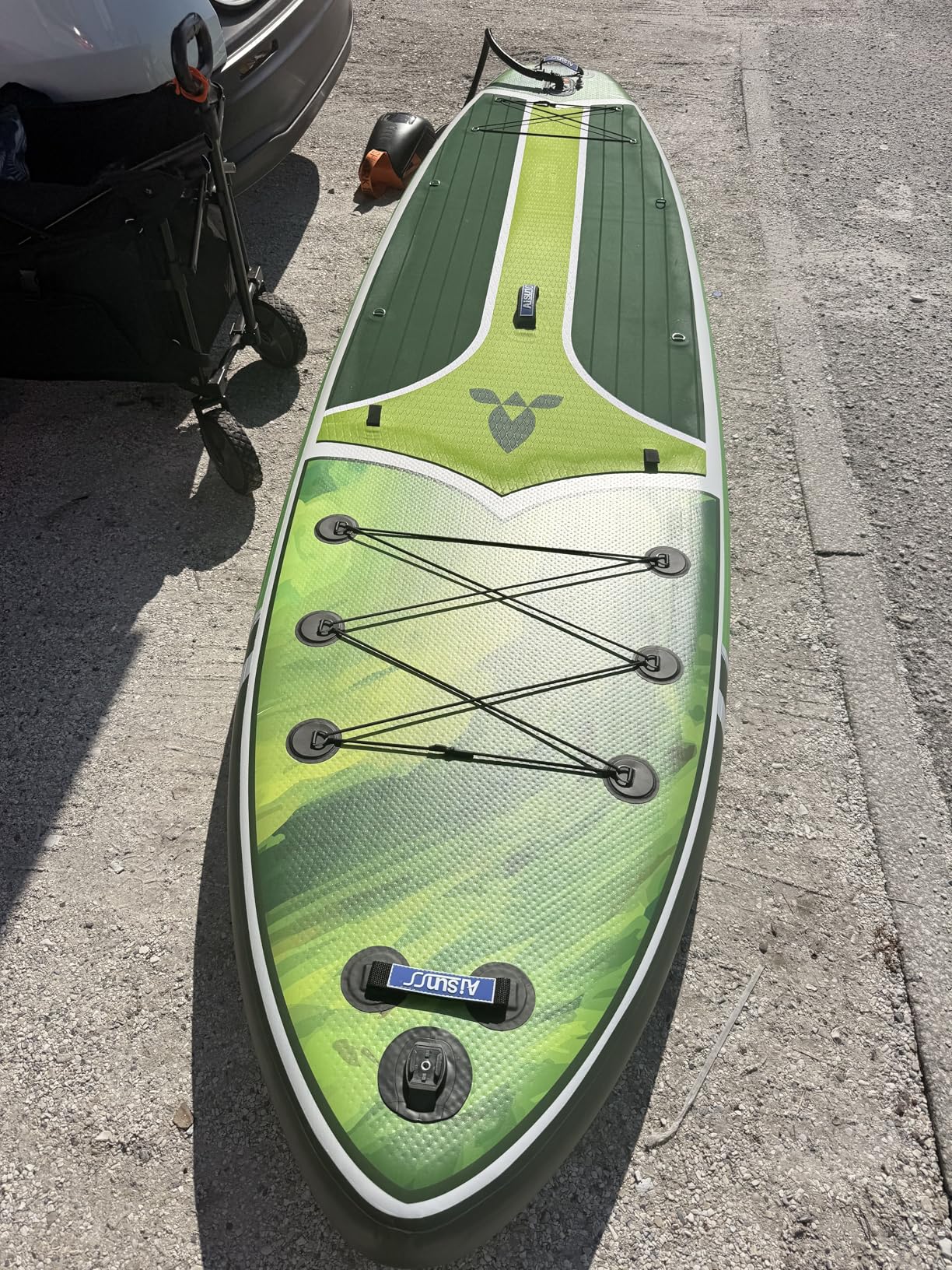 11'6''x35'' Super Wide Inflatable Paddle Board, 550lb Capacity Premium Stable SUP Board for 2+1 People/Family customer photo 1