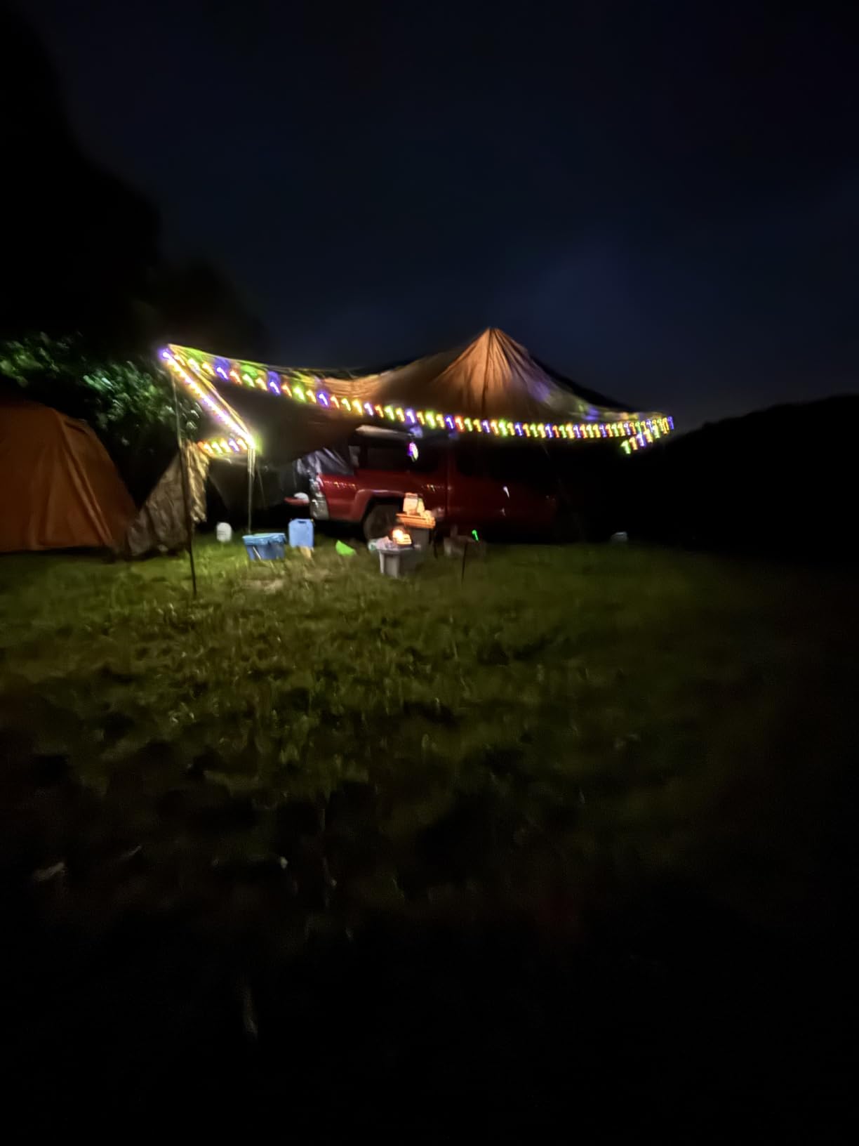 Camping String Lights, 32.8FT Rechargeable Camping Lights with Quick Storage Reel, 8 Modes Waterproof Hanging LED Camping Lights for Tent, RV Awning, Patio and Outdoor Camping Gear Essentials customer photo 2