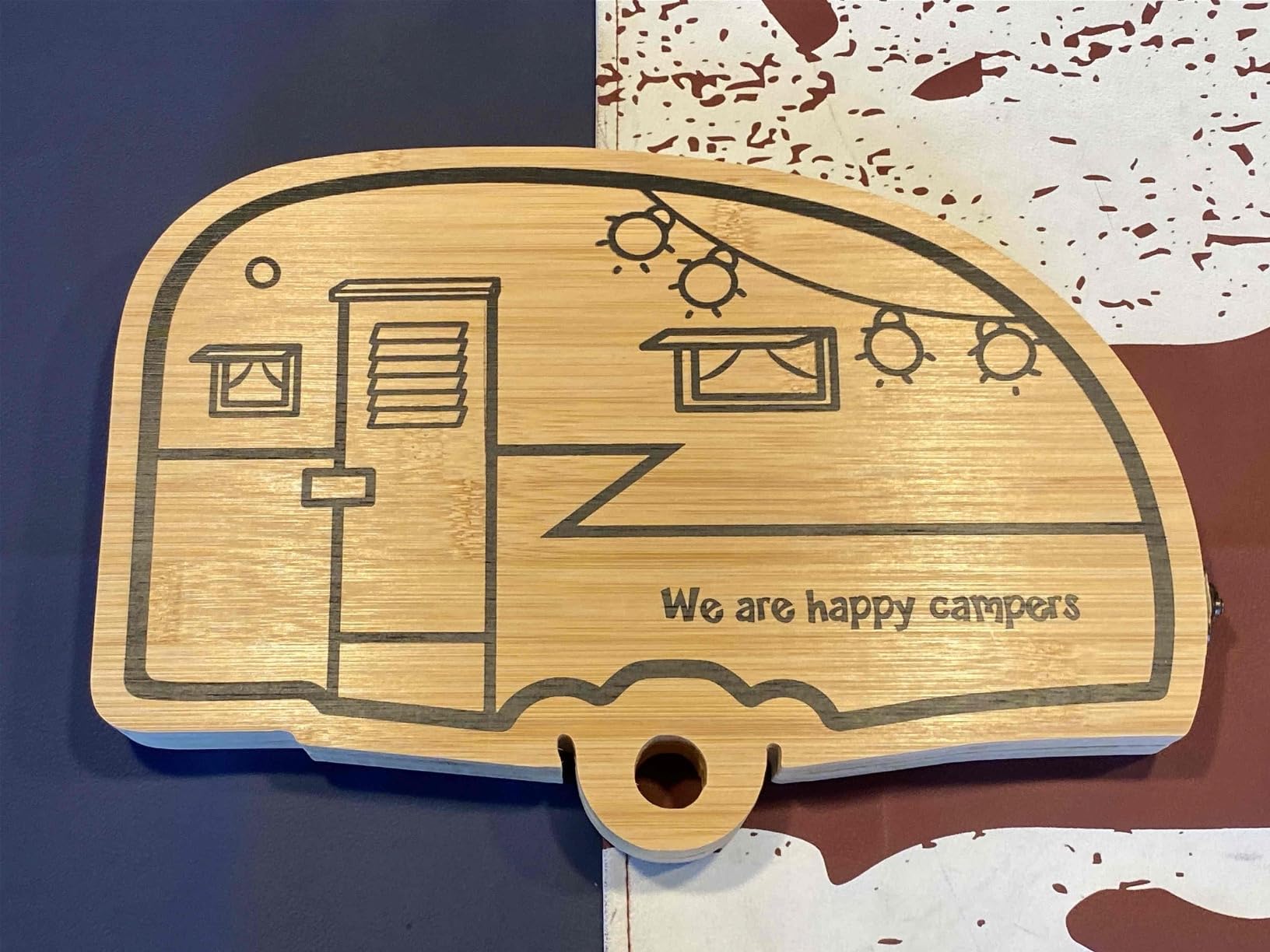 Foldable RV Charcuterie Boards - Bamboo cheese board with Knife Set | RV Camper Accessories as Birthday House Warming Wedding Gifts for Women Couples Mom, Camper Must haves RV Gifts customer photo 1