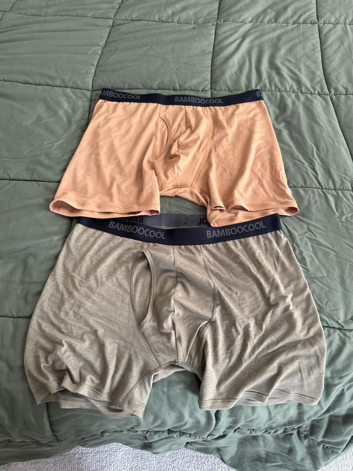 BAMBOO COOL Men's Underwear Breathable Boxer Briefs with Fly Moisture-Wicking Lightweight Underwear 7-Pack customer photo 2