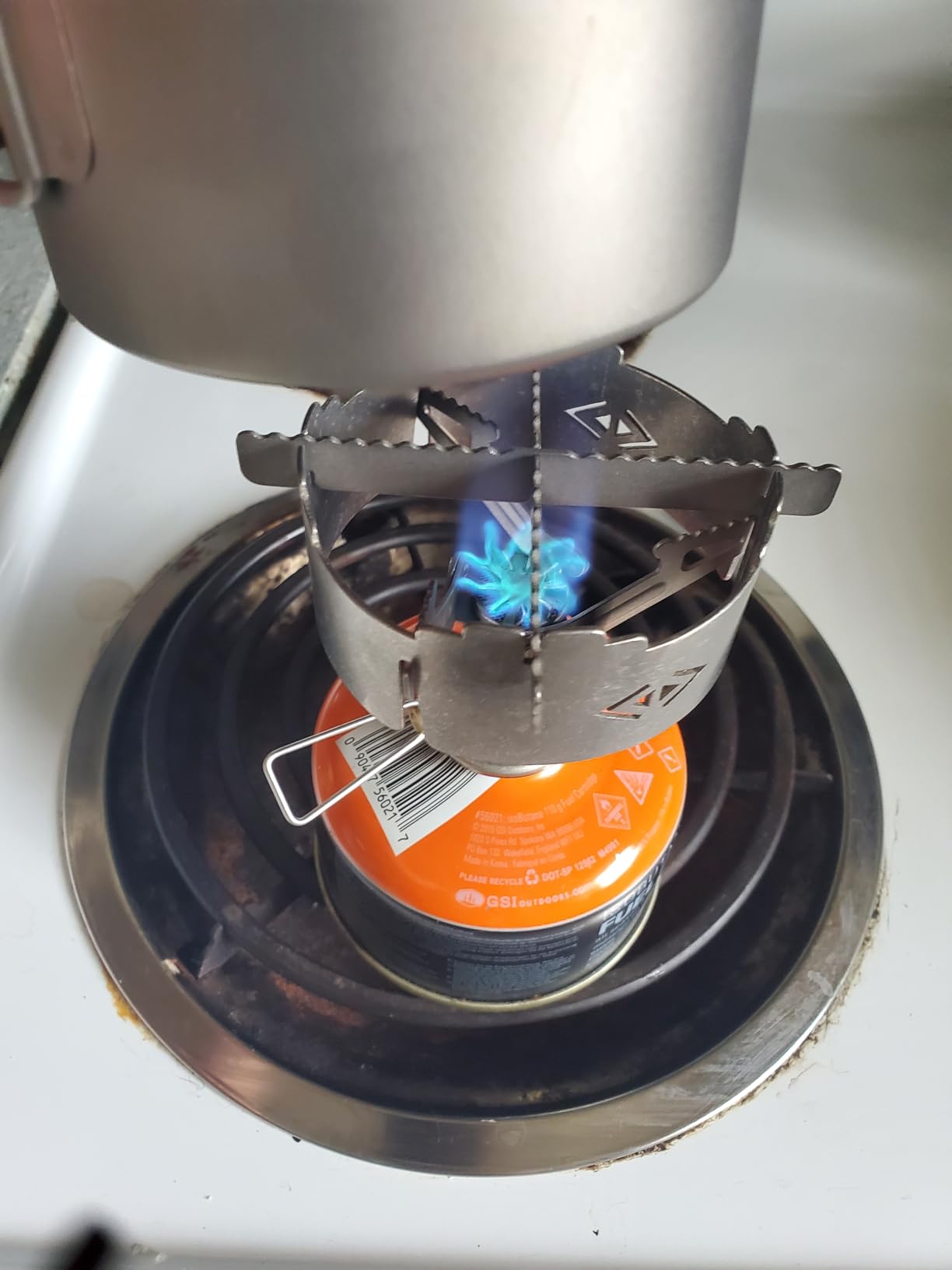 BRS 3000T Stove Windscreen Titanium Camp Stove Windshield with Storage Box (Grey-with stand) customer photo 1