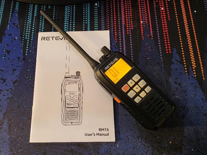 Retevis RM15 6W Marine Radio VHF IP68 Floating, Type-C for Fishing (1 Pack) | 2000mAh Battery, Type-C on Radio & Charger, NOAA, Noise Reduction, Global Channels, Tri-Watch, Offshore Fishing, Travel Sport customer photo 1