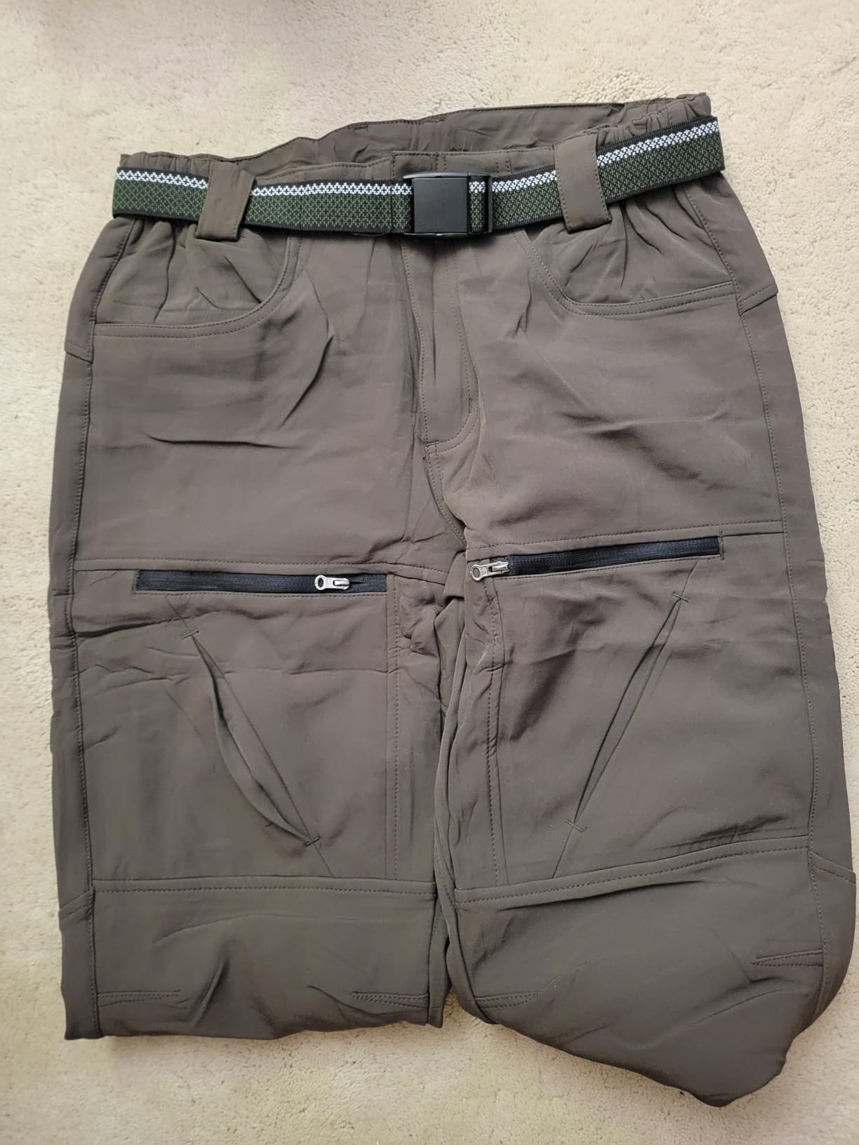 Mens Winter Hiking Snow Pants-Waterproof Insulated Fleece Lined for Camping Outdoor Softshell Snowboard Ski Pants customer photo 1