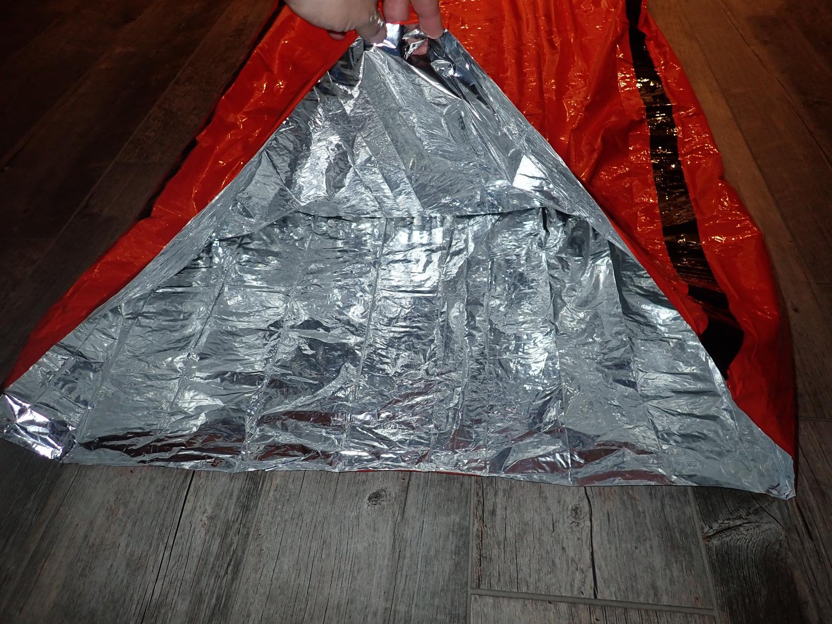 Zmoon Emergency Sleeping Bag Survival Bag, Portable Waterproof Thermal Bivy Sacks, Camping Mylar Sleeping Bag Survival Gear Emergency Blankets Survival Shelter customer photo 2