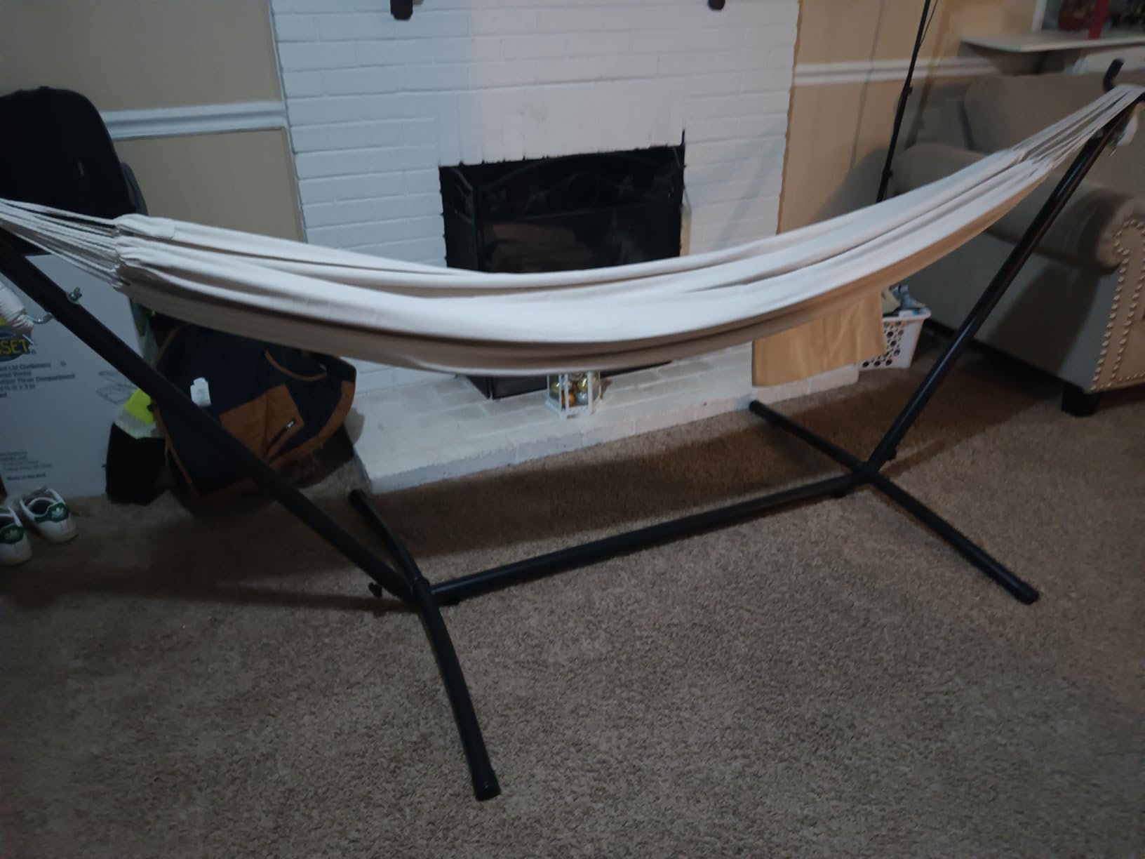 SZHLUX 9 FT Hammock Stand Only, Heavy Duty Hammock Stand, Portable Steel Stand Only for Outdoor Patio or Indoor, 450LBS Weight Capacity customer photo 2