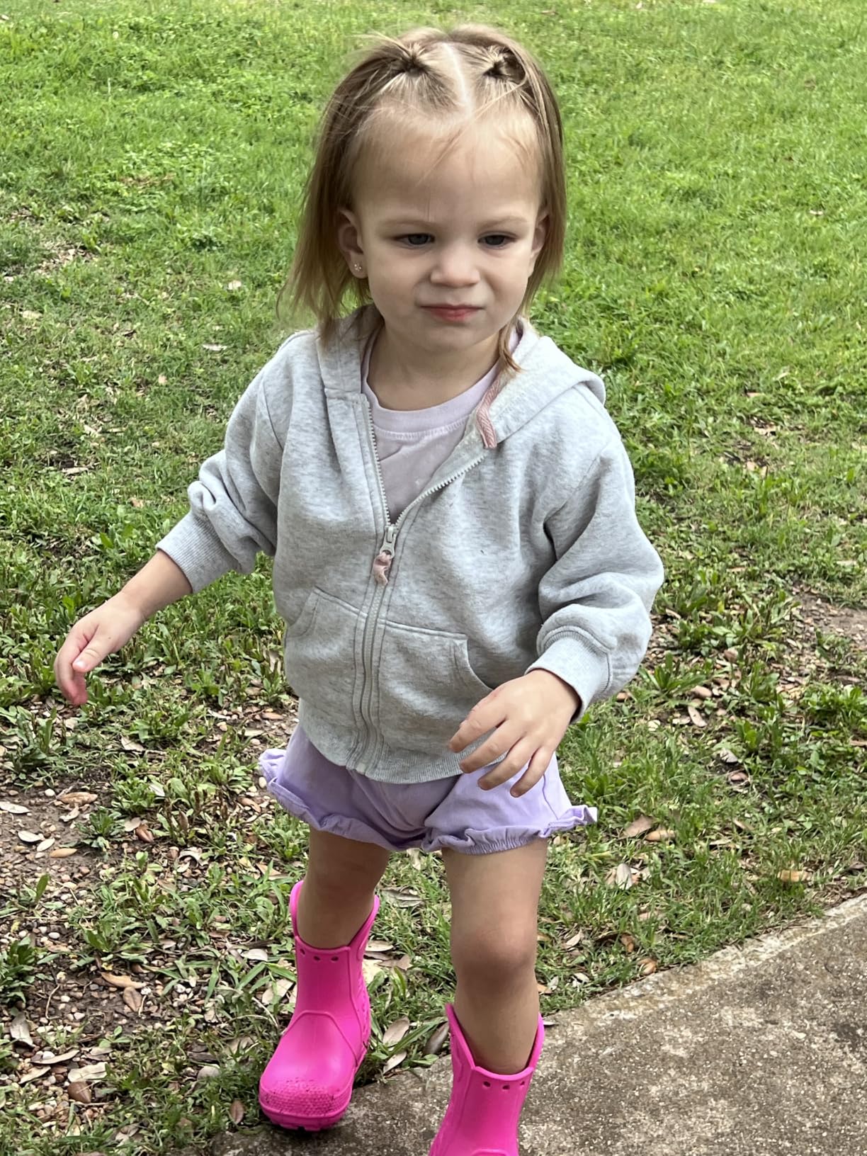 Crocs Kids' Handle It Rain Boots | Waterproof Slip On Shoes customer photo 1