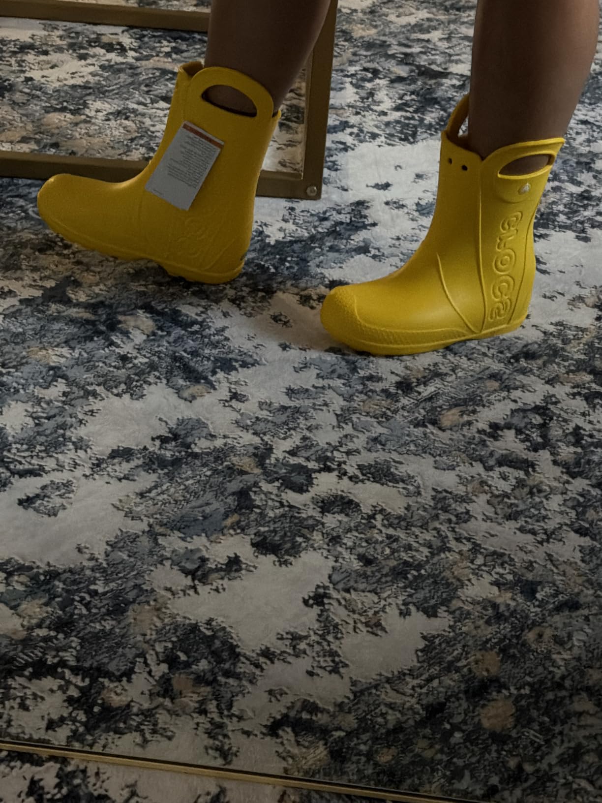 Crocs Kids' Handle It Rain Boots | Waterproof Slip On Shoes customer photo 2