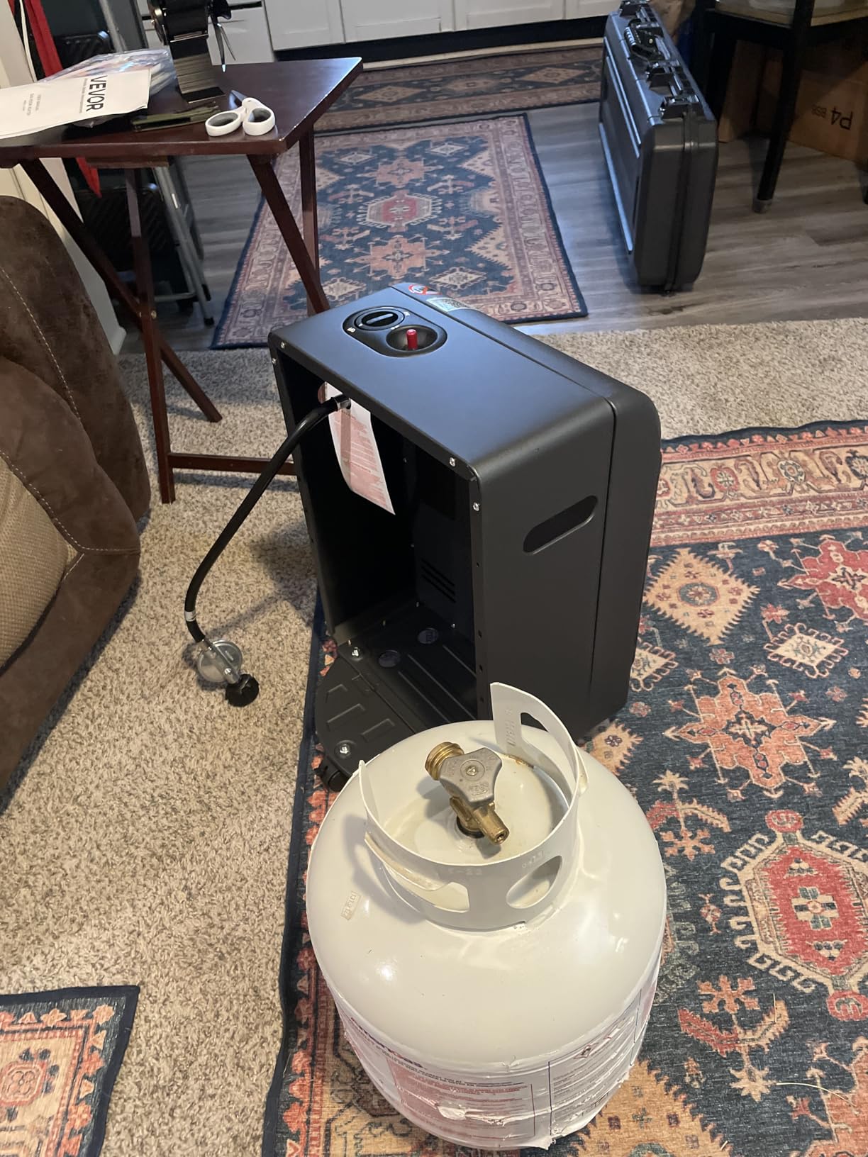 VEVOR Propane Cabinet Heater 6000-18000 BTU with 3 Modes customer photo 2