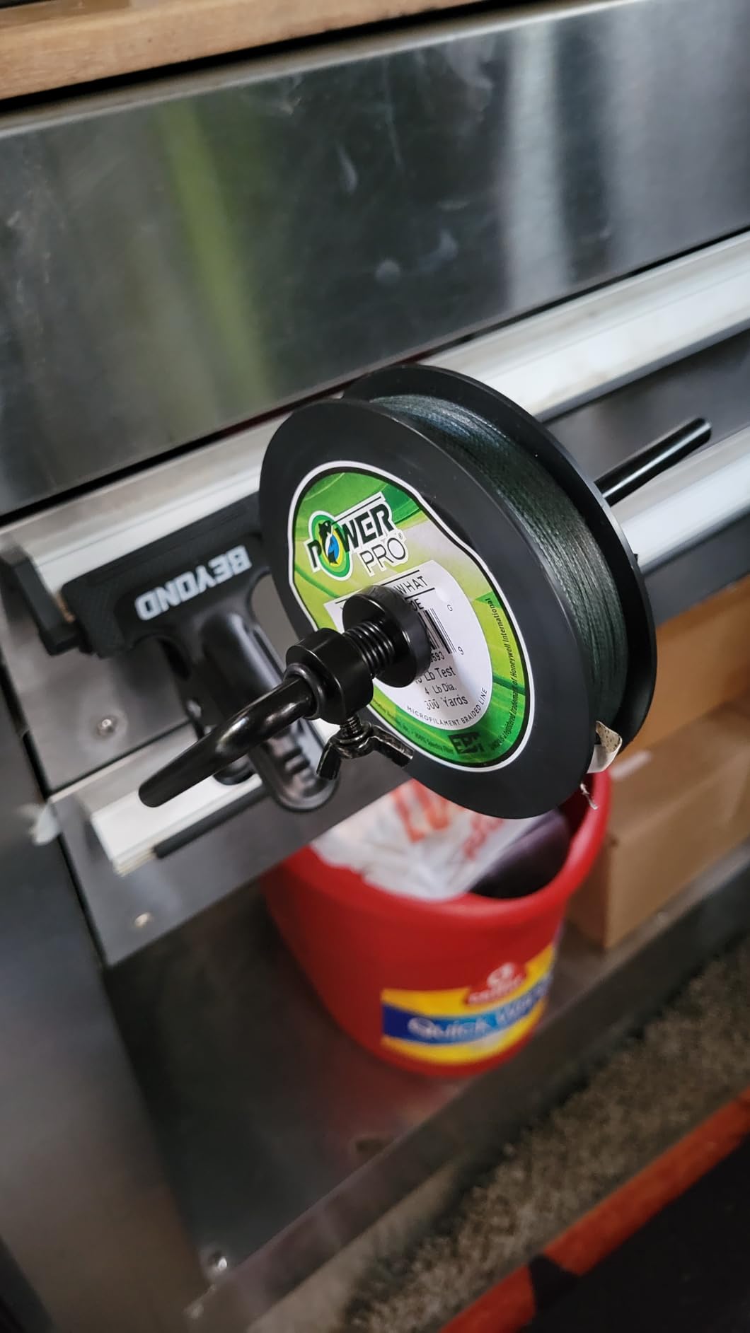 Beyond Braid EZ Fishing Line Spooler - Portable Table Mounted Reel Spooler for Spinning & Baitcasting Reels - Adjustable to Fit Multiple Size Spools of Fishing Line customer photo 2