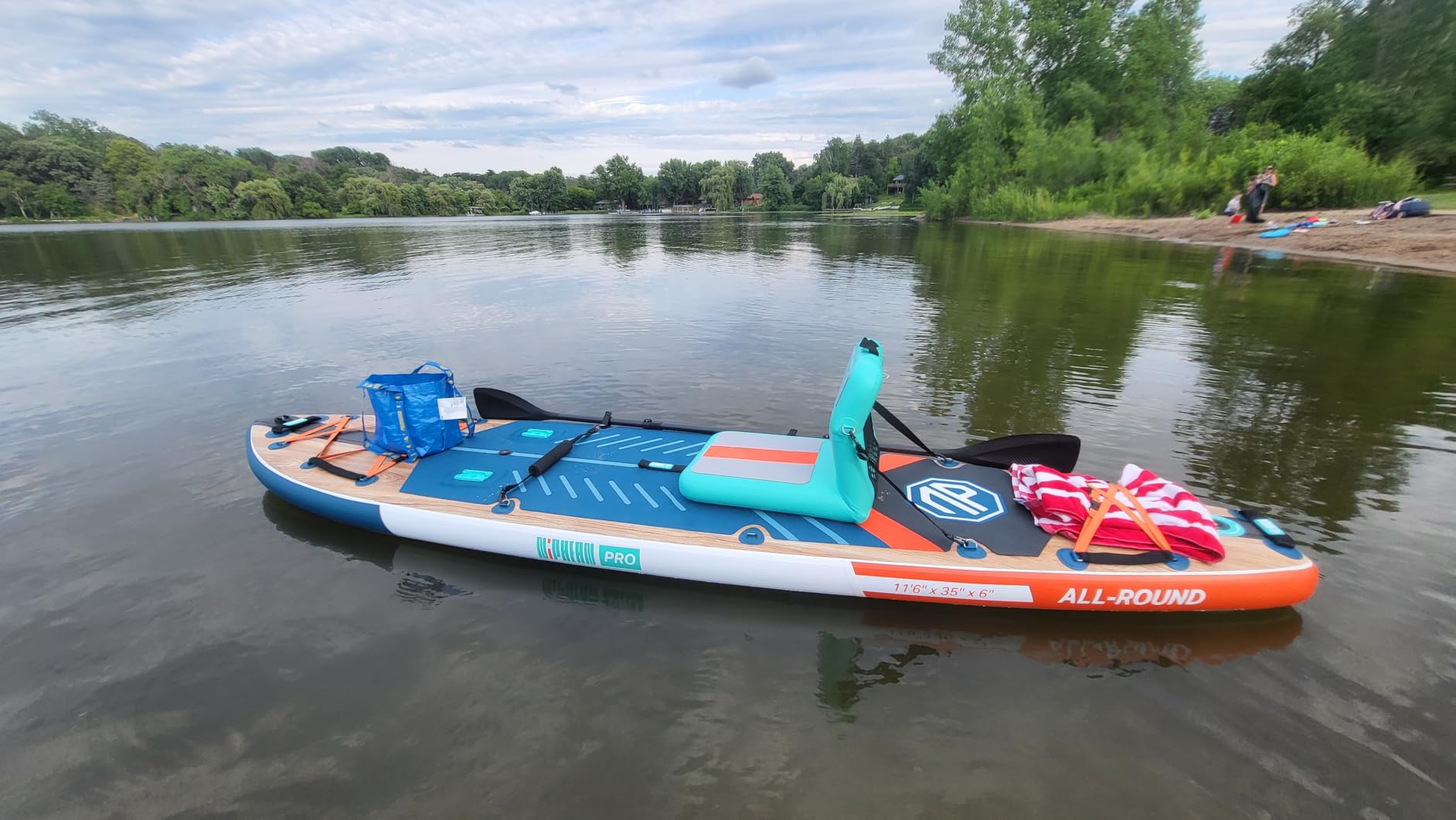 Niphean PRO Extra Large Inflatable Paddle Board with Seat, 11'6