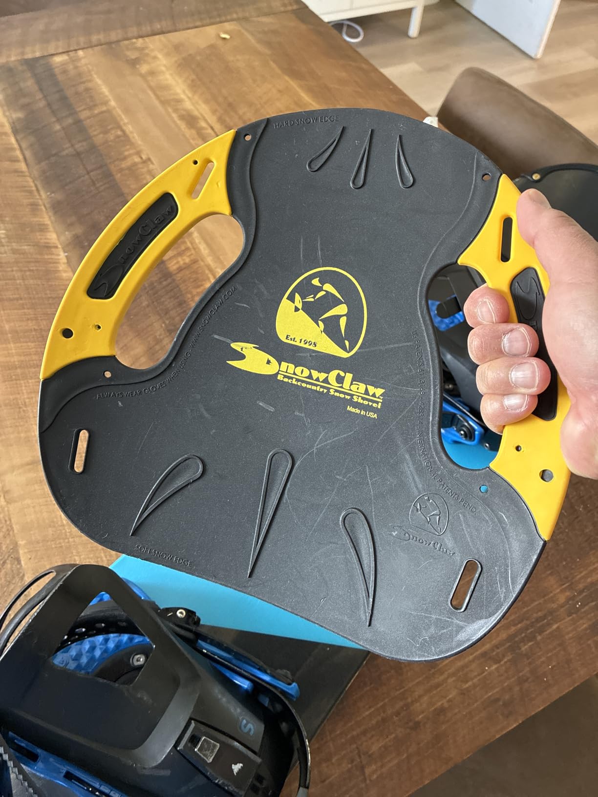 Backcountry Snow Shovel, Ultra-Light, Snow Anchor, Emergency Splint, Multi-Use Tool, Great for Digging Snow Caves, Easily Fits in Any Backpack - Red customer photo 1