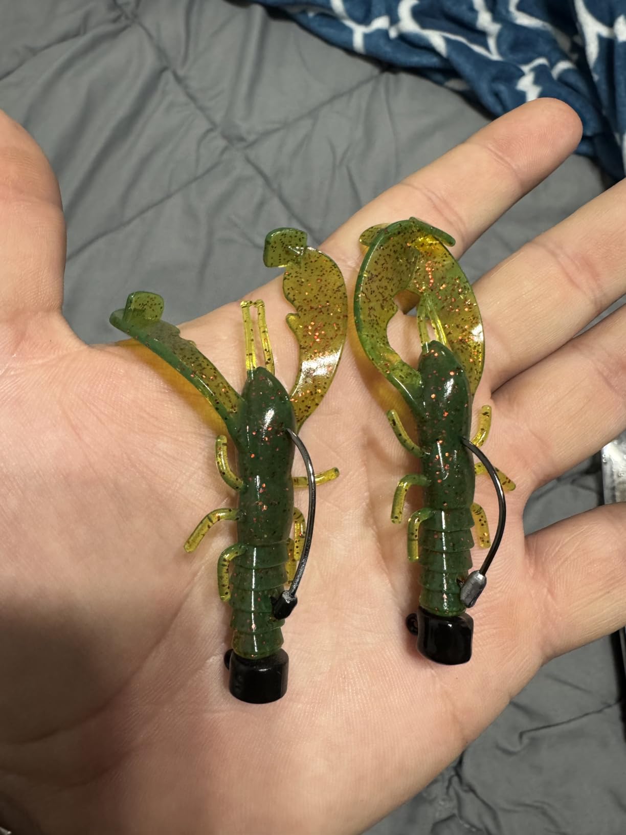 20Pack Weedless Ned Rig Jig Heads with Molded Bait Keeper System - Mushroom Head for Weedless Finesse Bass Fishing 1/16 1/8 3/16 1/4oz customer photo 1