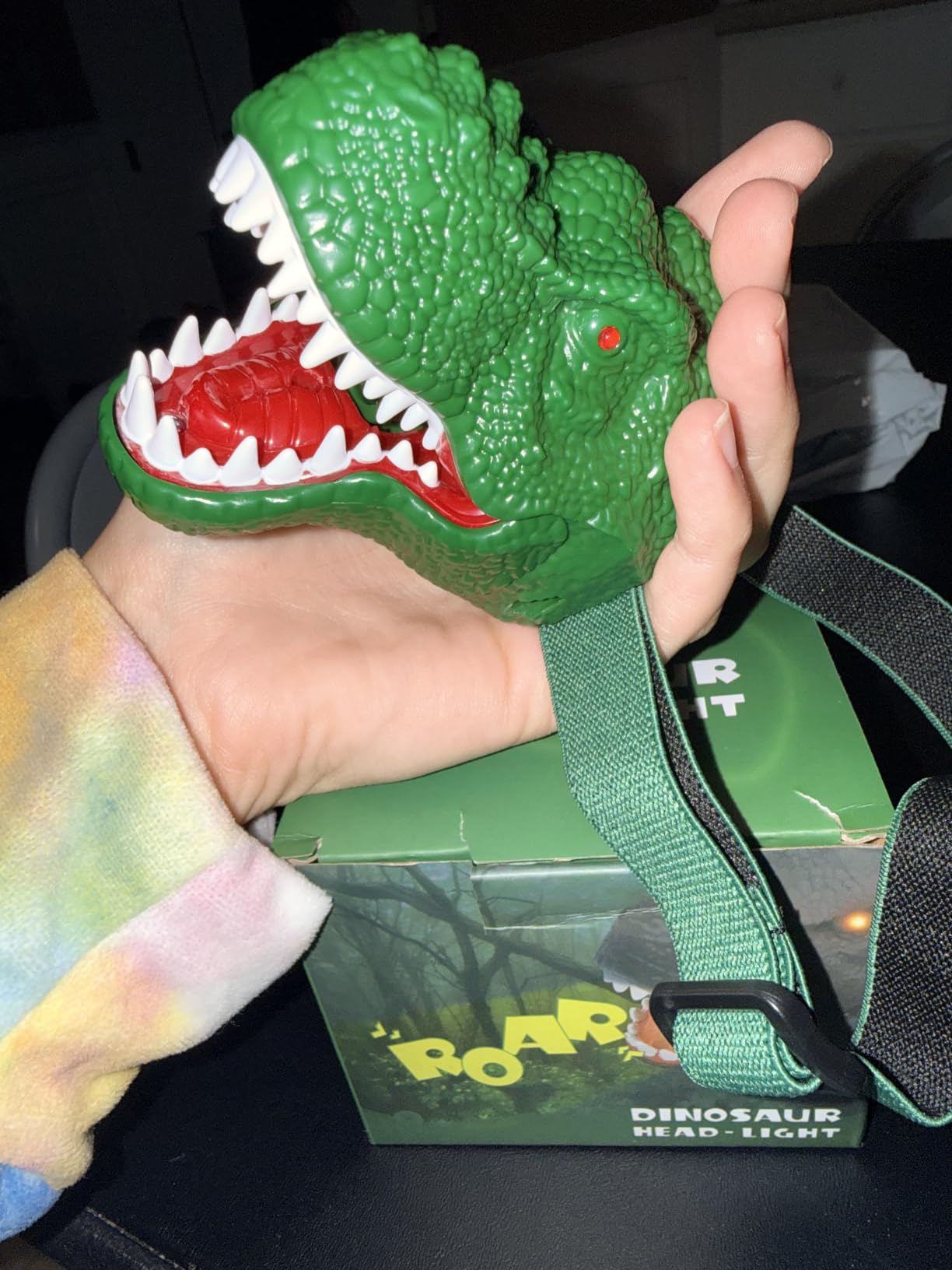 Nitigo Dinosaur Headlamp for Kids Flashlight Rechargeable LED customer photo 1