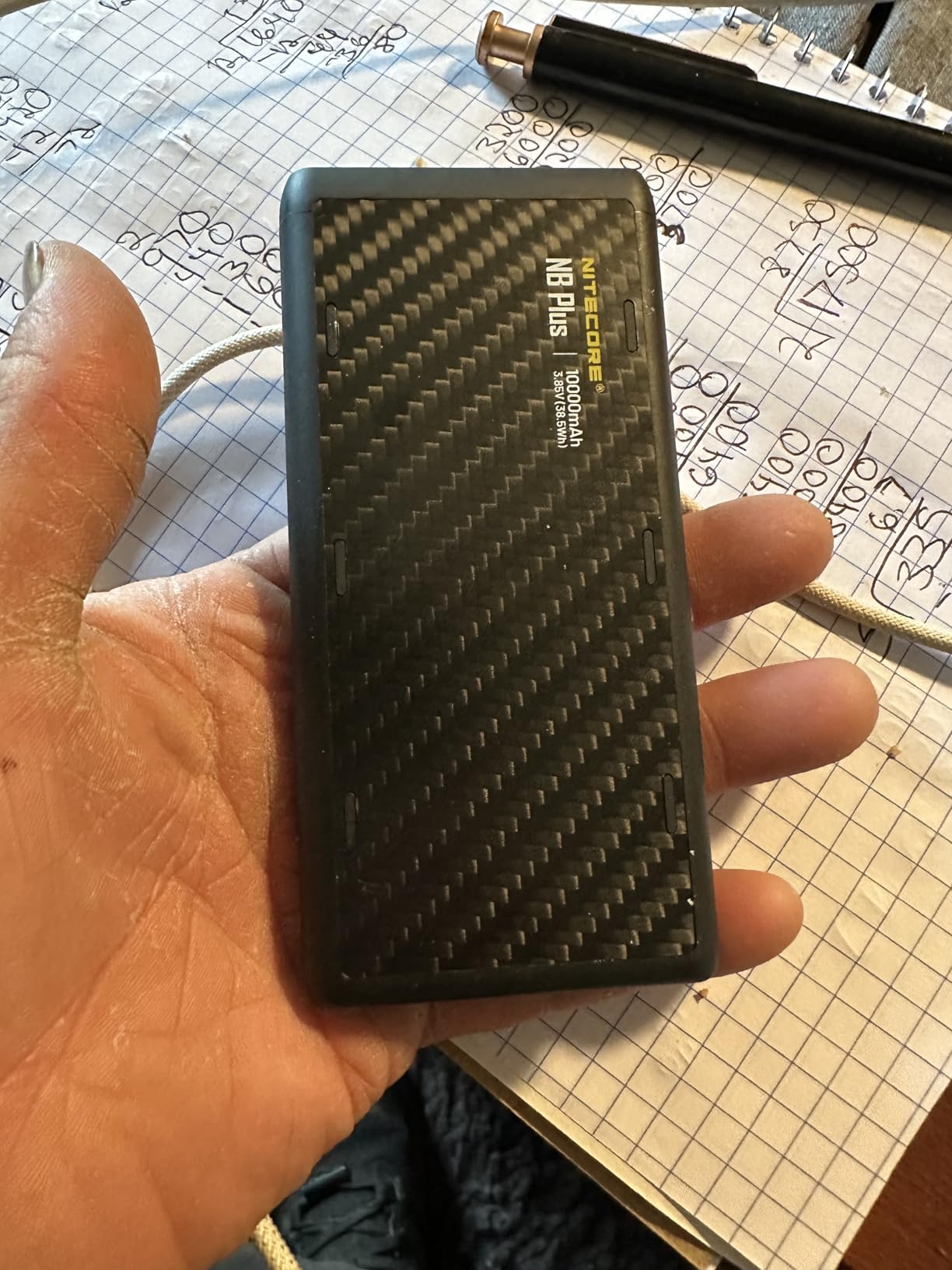 Nitecore NB Plus 10,000mAh Power Bank, Ultra Lightweight and Slim USB-C and USB-A Ports for Phones, iPads and More, Travel Ready Fast Charging 5V/3A QC PD customer photo 2