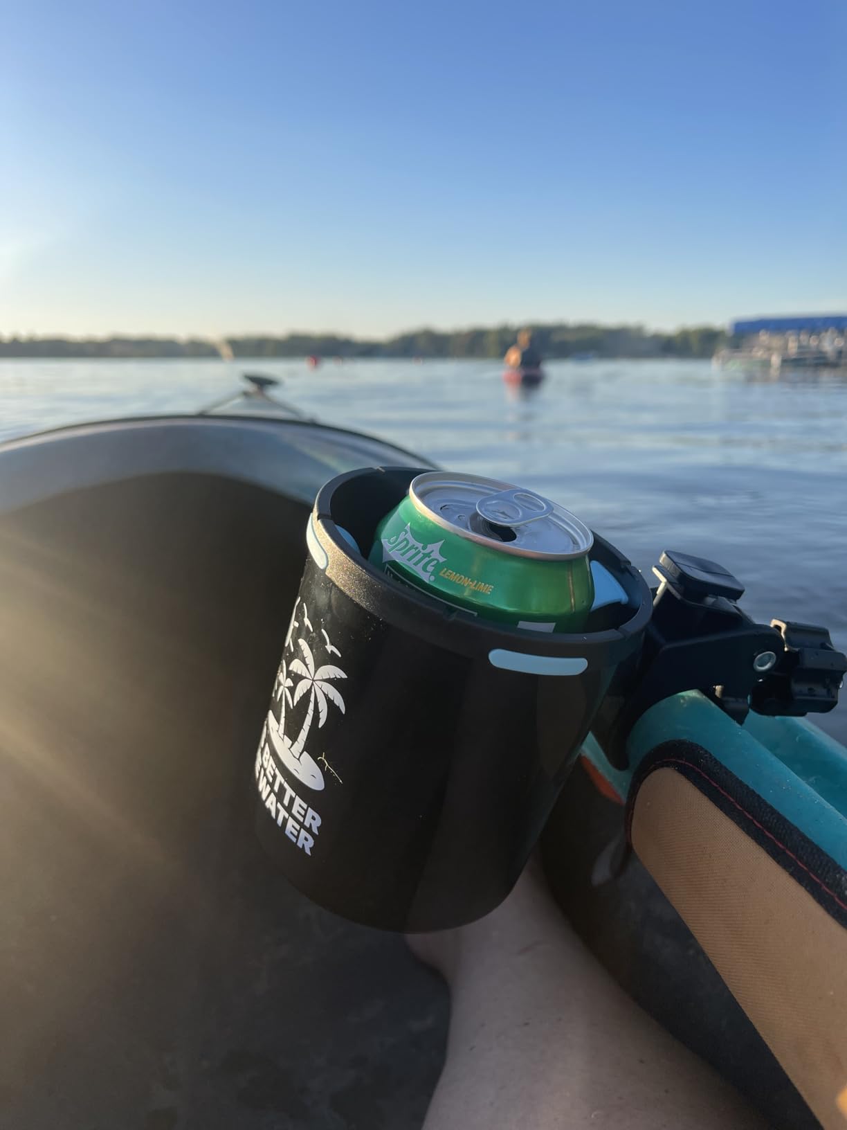 Clamp On Kayak Cup Holder, Adjustable & Tool - Free Installation, Ideal for Kayaks, Jet Skis | Perfect Kayak Gift for Men, Must - Have Kayak & Jet Ski Accessories| 2 - Pack customer photo 1