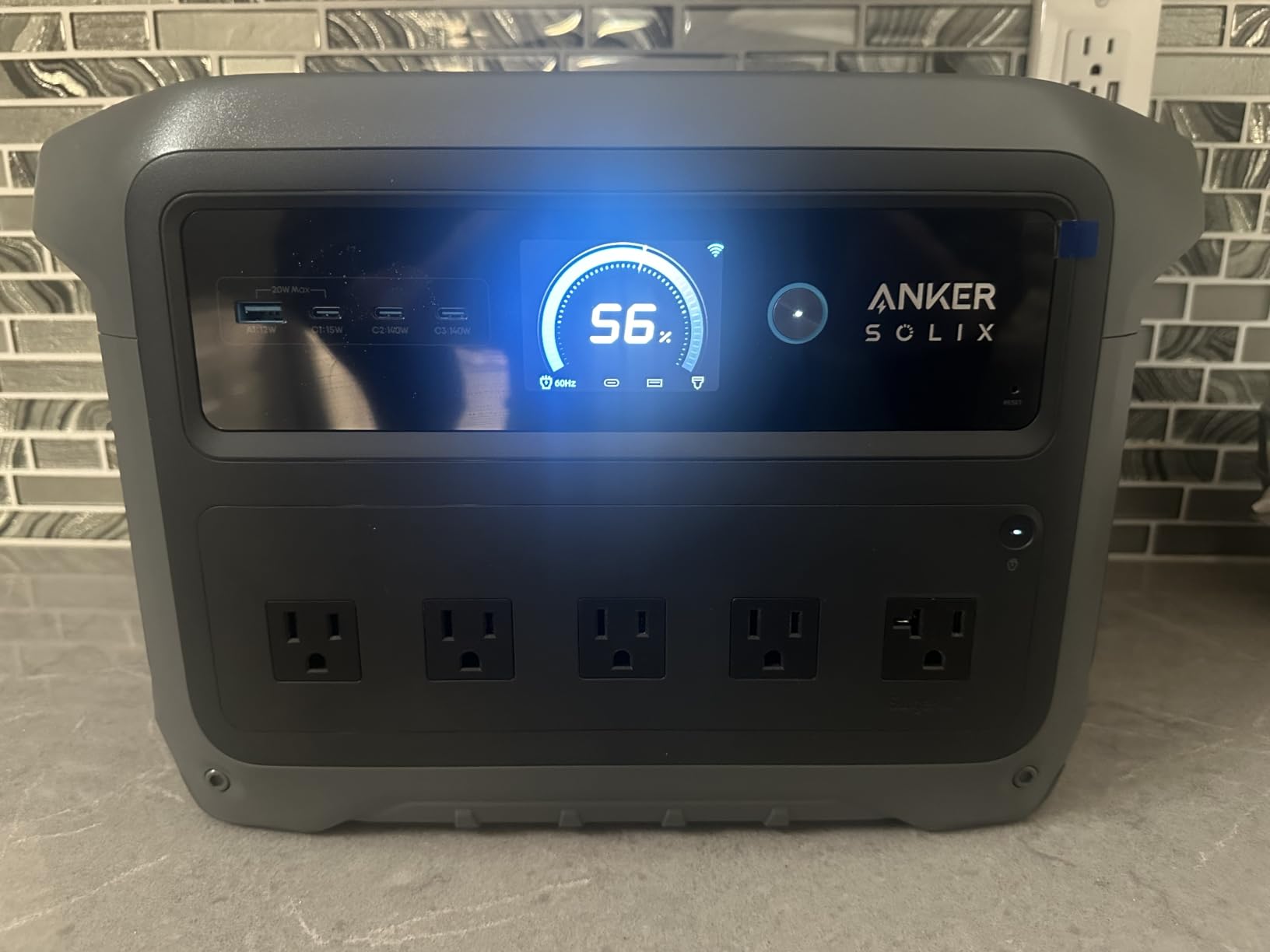 Anker SOLIX C1000 Gen 2 Portable Power Station, 2,000W (Peak 3,000W) Solar Generator, Full Charge in 49 Min, 1,024Wh LiFePO4 Battery for Home Backup, Power Outages, and Camping customer photo 2