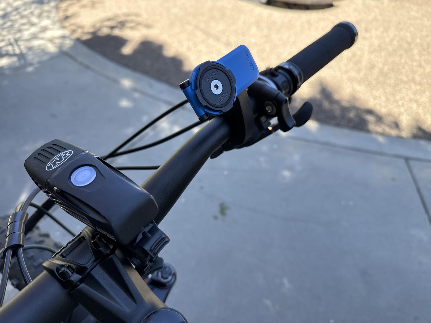 Quad Lock Out Front Handlebar Bicycle Phone Mount (V3) for iPhone, Galaxy, Pixel and Universal Adapters customer photo 1