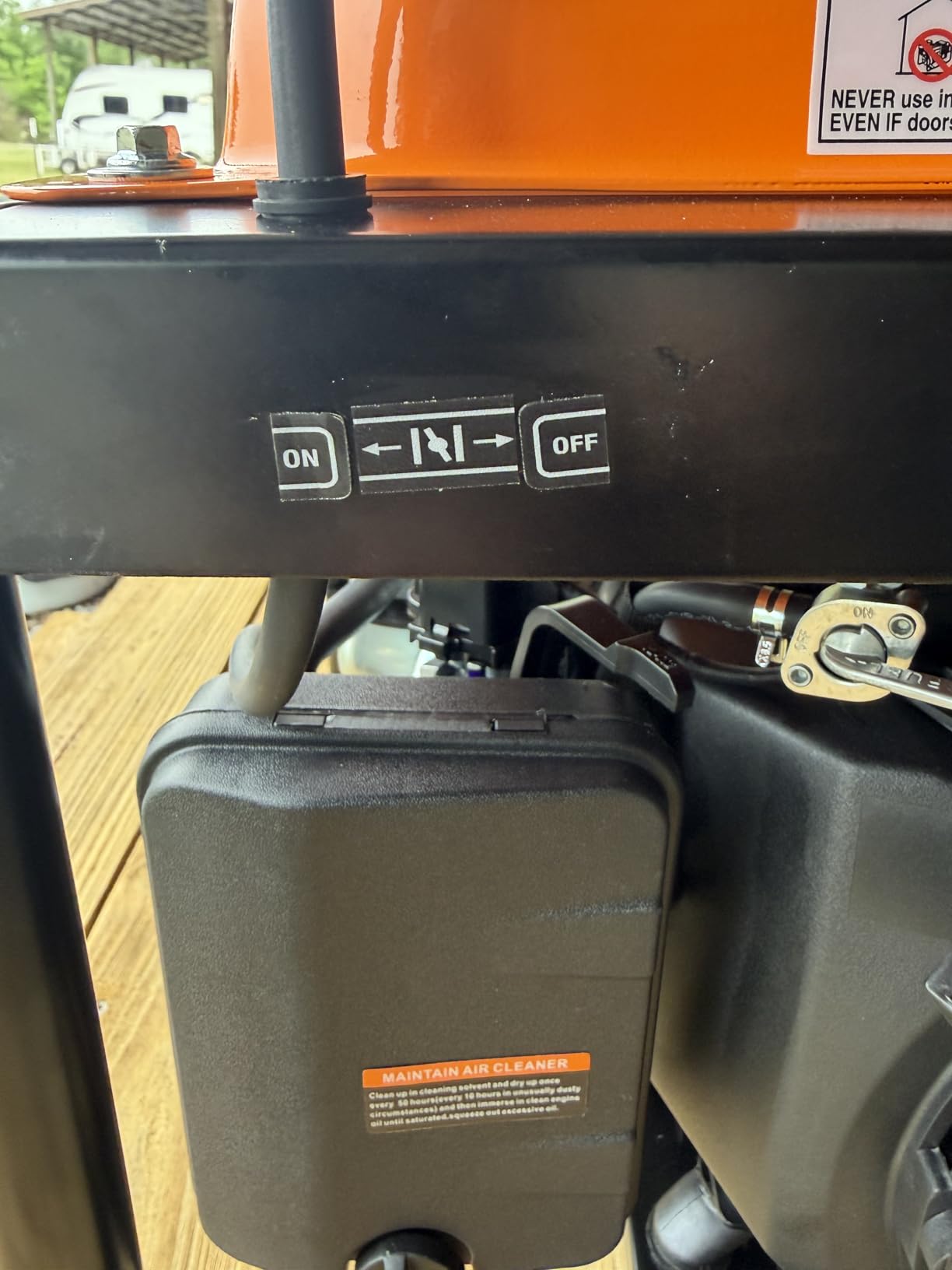 Oxseryn Power Equipment 4400 Watts Inverter Generator Gas Powered, Portable Open Frame Generator, Low Noise with ECO Mode, RV Ready customer photo 2