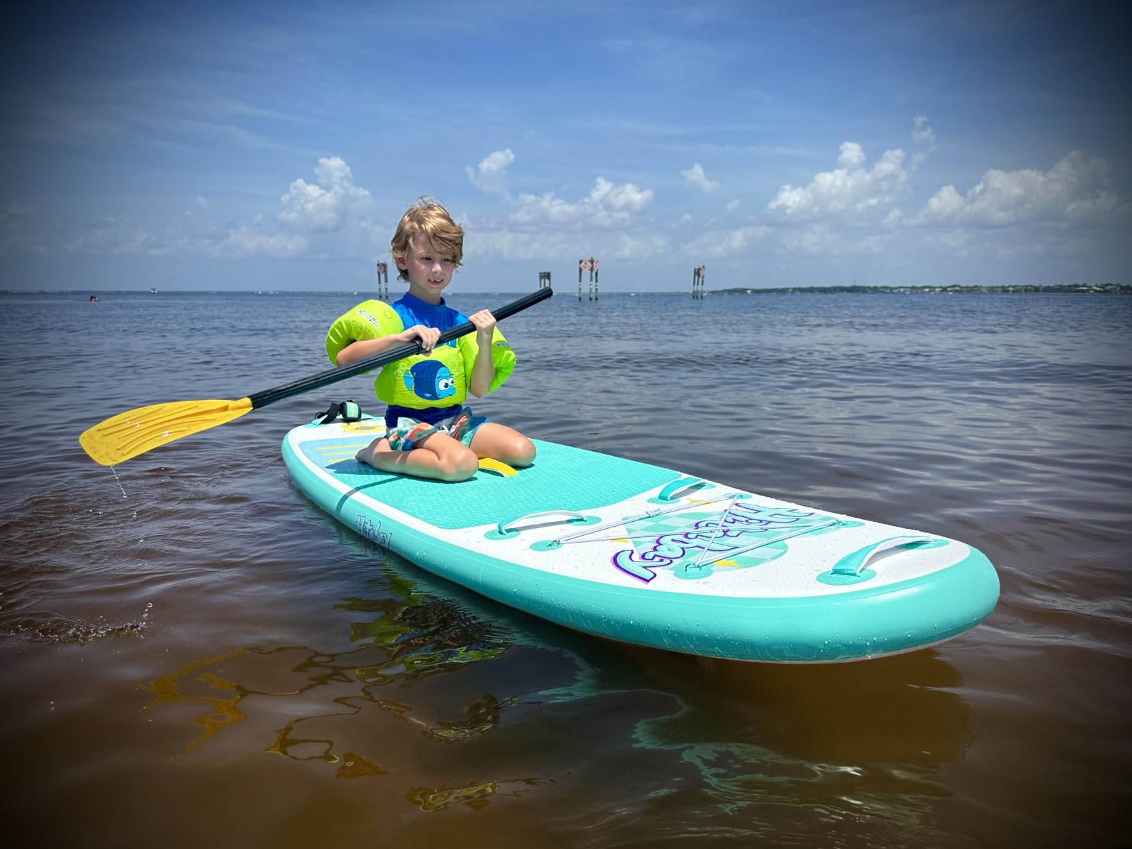 Kids Paddle Board with SUP Accessories, Child Paddle Board Durable, Lightweight, Stable Design, Wide Non-Slip Deck, 7ft 7.6ft 8ft 9.6ft Inflatable Paddle Boards for Kids & Youth customer photo 1
