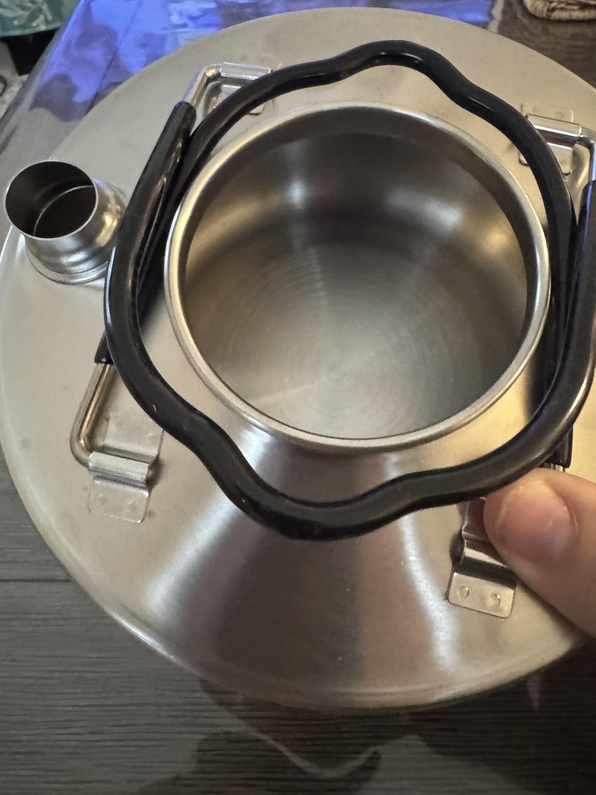 COLETTI Boston Stovetop Kettle - Stainless Steel Camping Kettle, Compact Camp Tea Pot - NO Aluminum or Plastic [50 fl. oz, Stainless Steel] customer photo 2