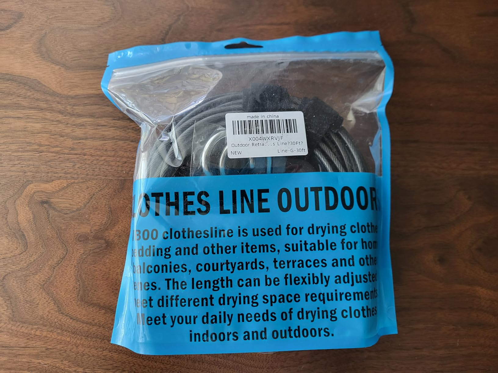 NAZOU Outdoor Retractable Clothesline, 3/16