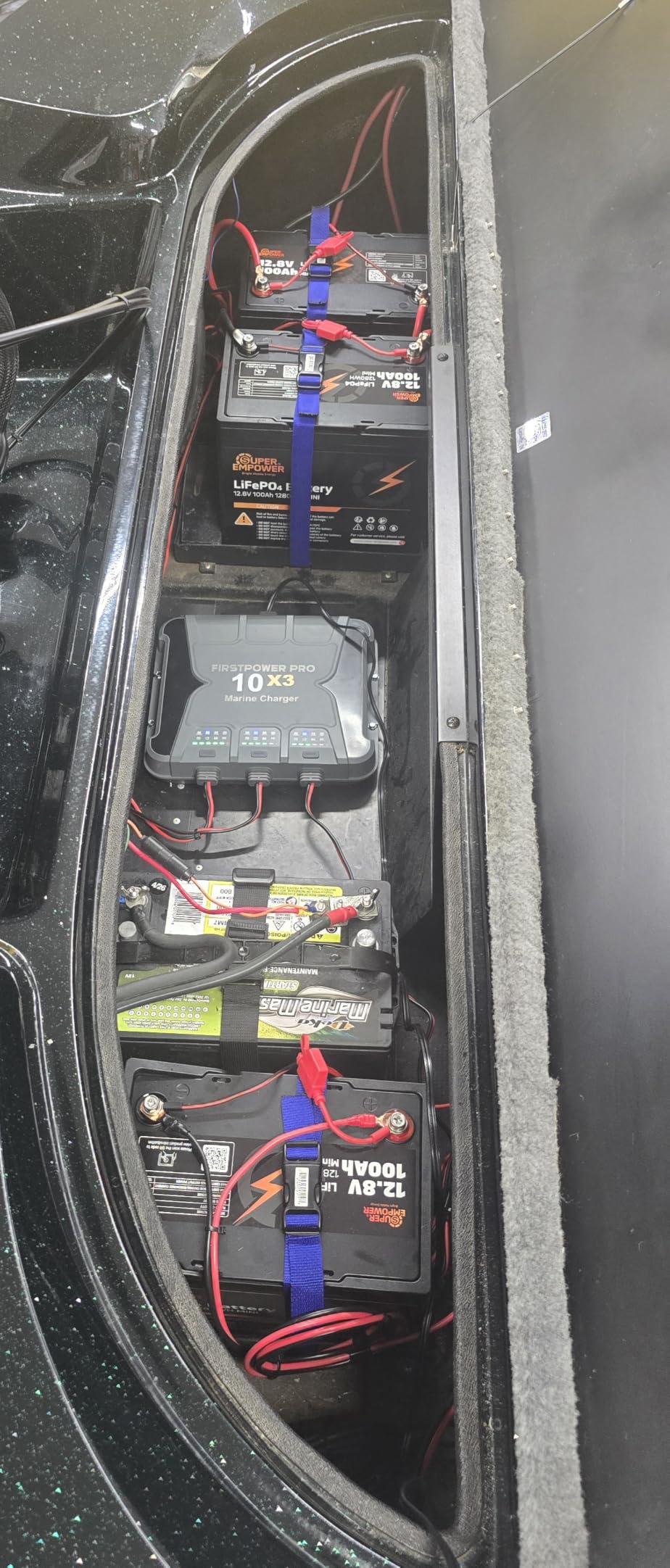 2 Bank Marine Battery Charger 5X2, 10A (5A/Bank) - 12V Waterproof Onboard Battery Charger, Battery Maintainer & Desulfator for SLA/AGM, Lithium (LiFePO4), Calcium & Deep-Cycle Battery- Charged 24/7 customer photo 1