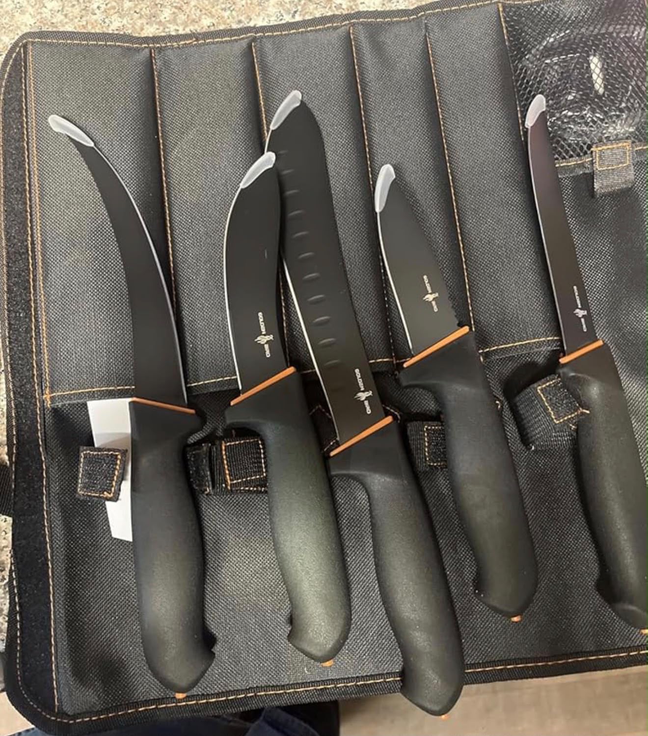 Golden Bird Butcher Knife Set - Non-slip Skinning Knife Set with Roll Bag | Professional Game Processing Knives Sets - Butcher & Skinning Boning Knives with German Stainless Steel, Gift for Men customer photo 2