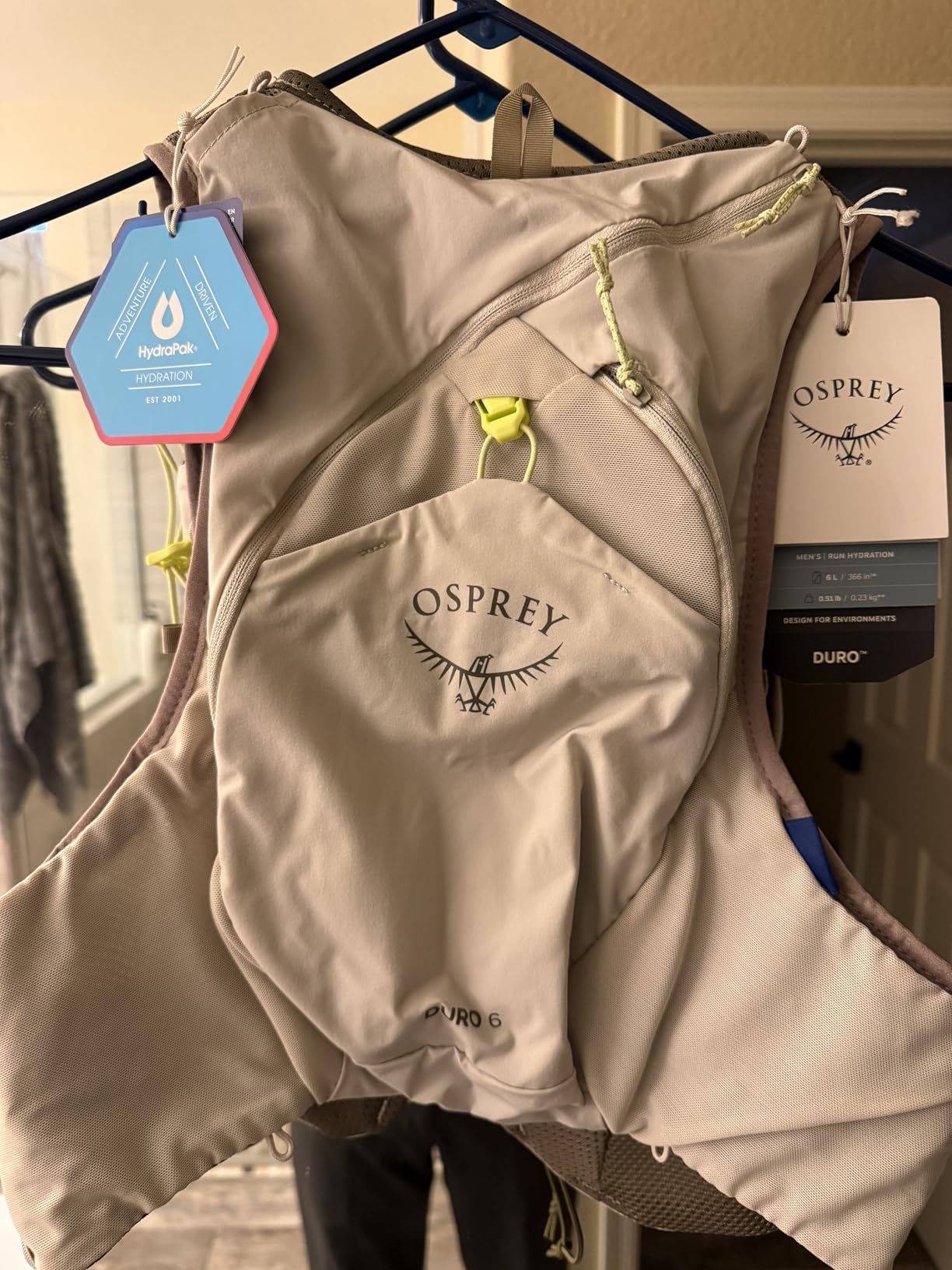 Osprey Duro 6L Men's Running Hydration Vest with Hydraulics Soft Flasks customer photo 2