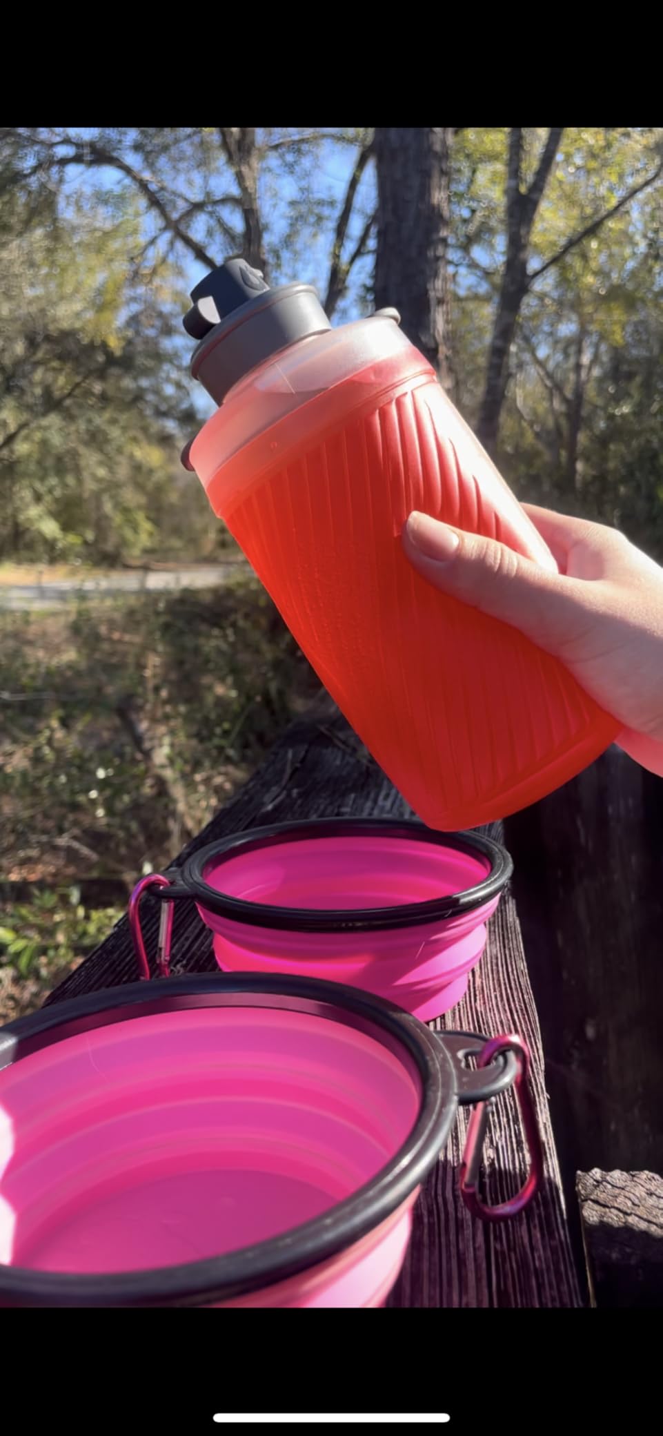HydraPak Flux - Collapsible Backpacking Water Bottle (750ml, 1L, 1.5L) - BPA Free, Ultra Light, Spill-Proof Twist Cap customer photo 1